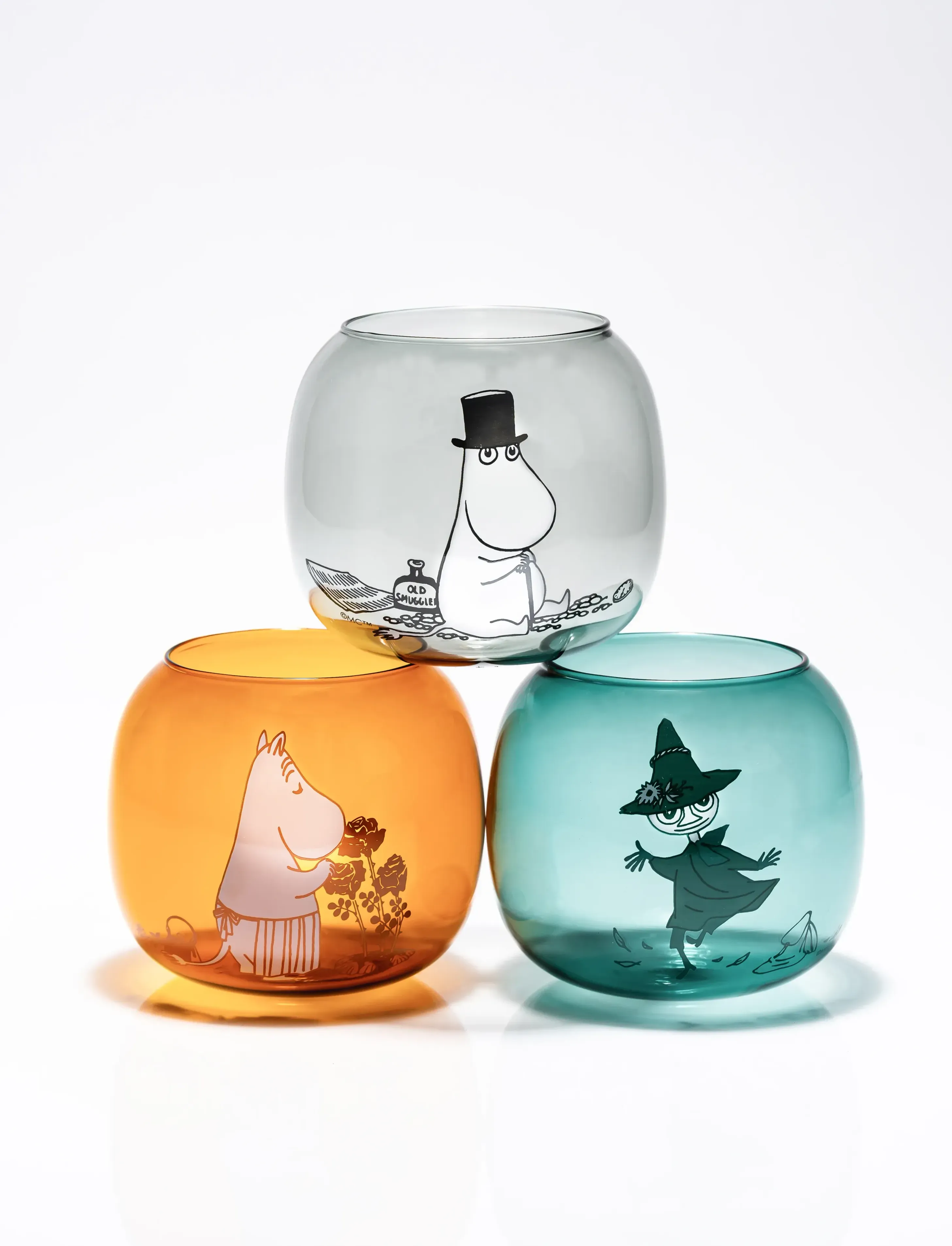 Muurla - Moomin tealight holder Moominpappa grey - teelichthalter - grey - 2