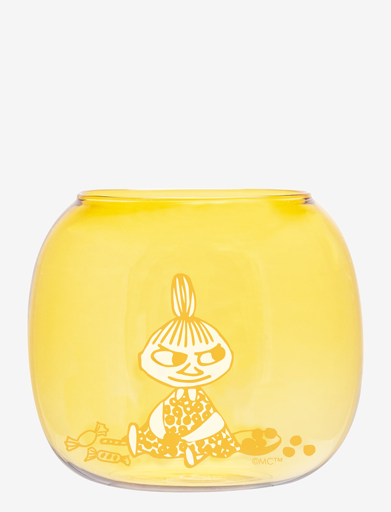 Muurla - Moomin tealight holder Little My yellow - yellow - 0