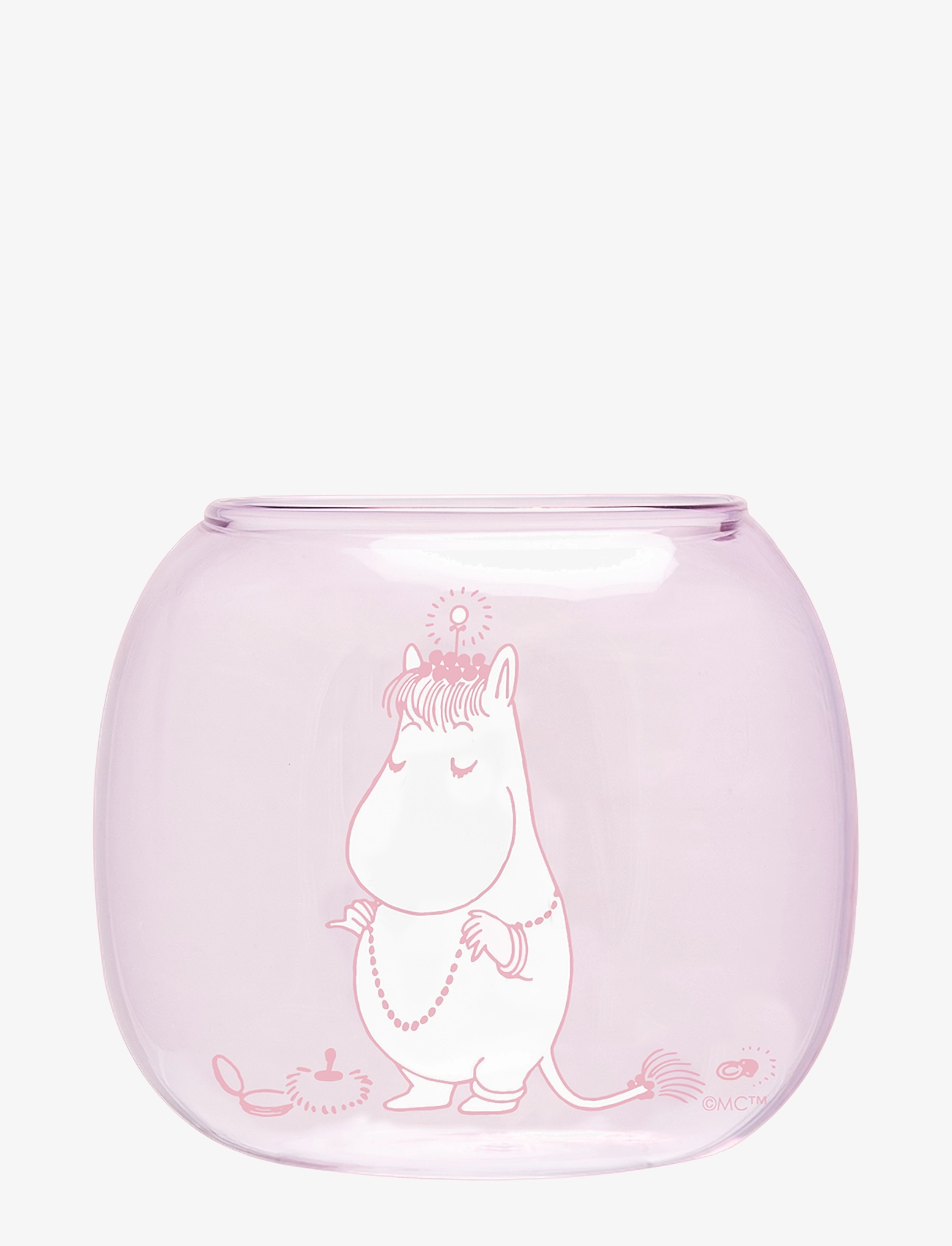 Muurla Moomin tealight holder Snorkmaiden pink - Interiør - PINK / pink/rose