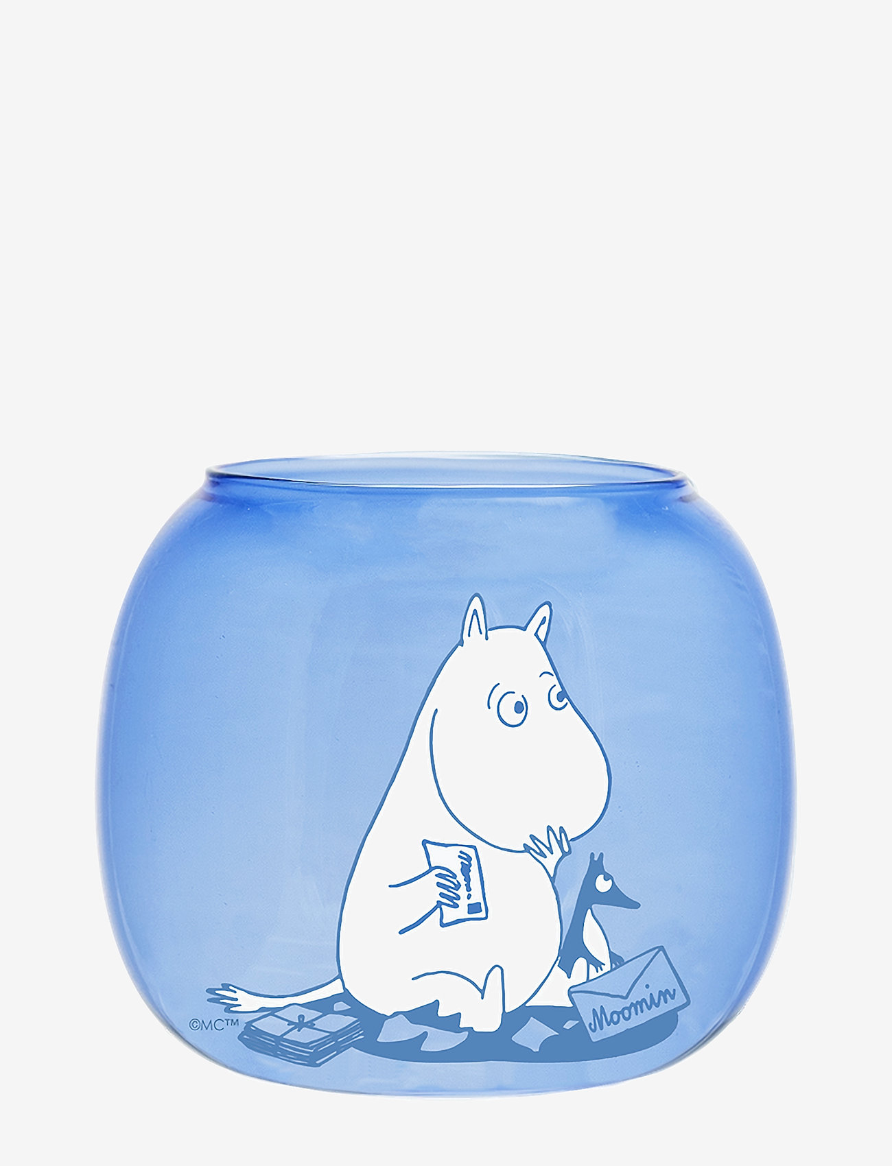 Muurla - Moomin tealight holder Moomin blue - fyrfadsstager - blue - 1