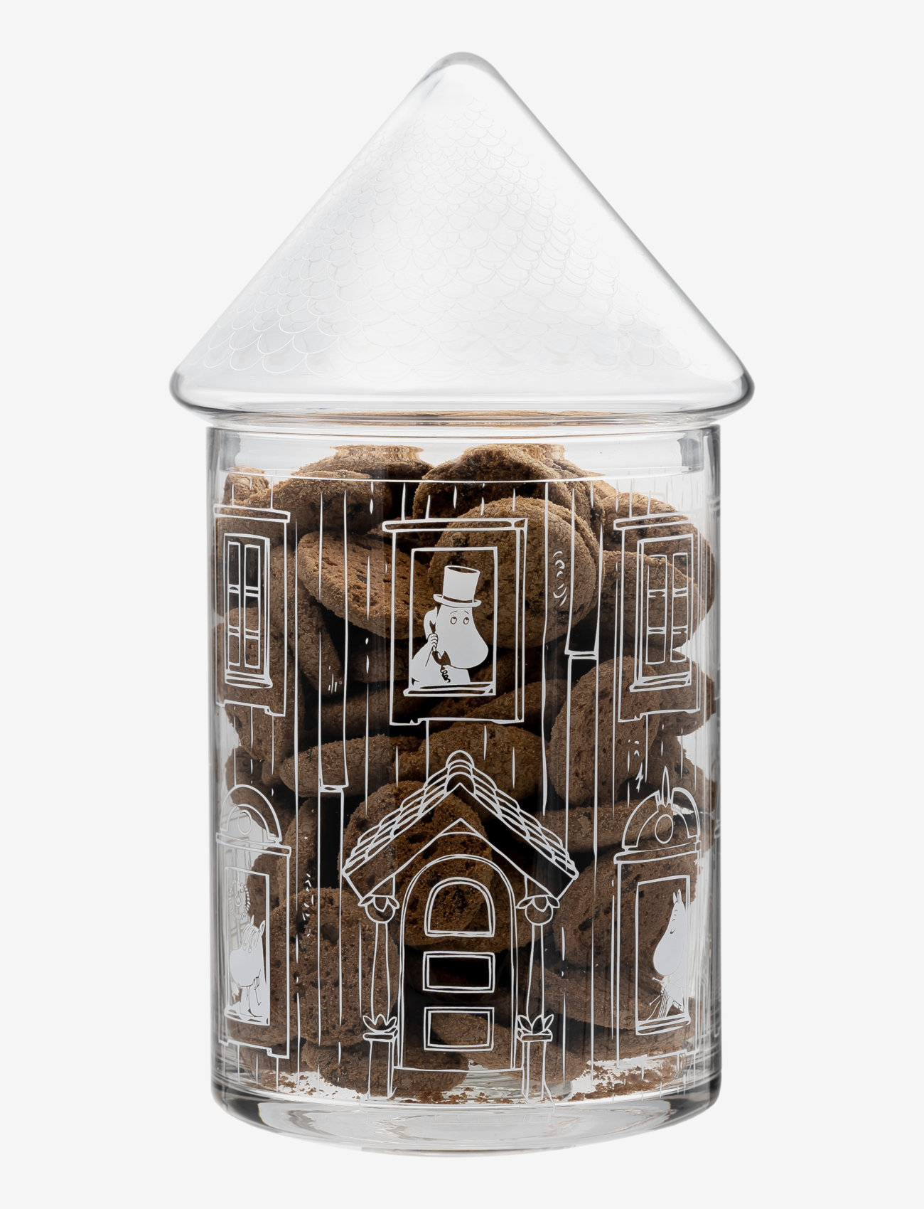 Muurla - Moomihouse glass jar - clear - 0