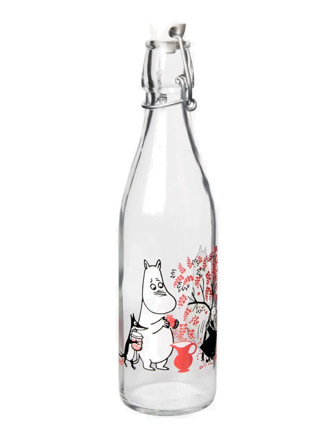 MUMINKI - Glass bottle 0,5l Berries - water bottles - clear - 1