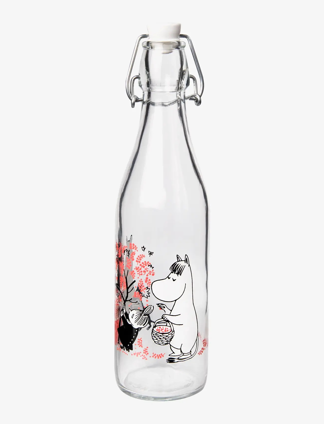 Muumitrollid - Glass bottle 0,5l Berries - clear - 2