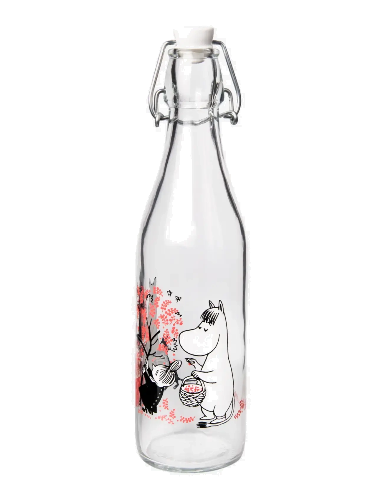 MUMINKI - Glass bottle 0,5l Berries - water bottles - clear - 2