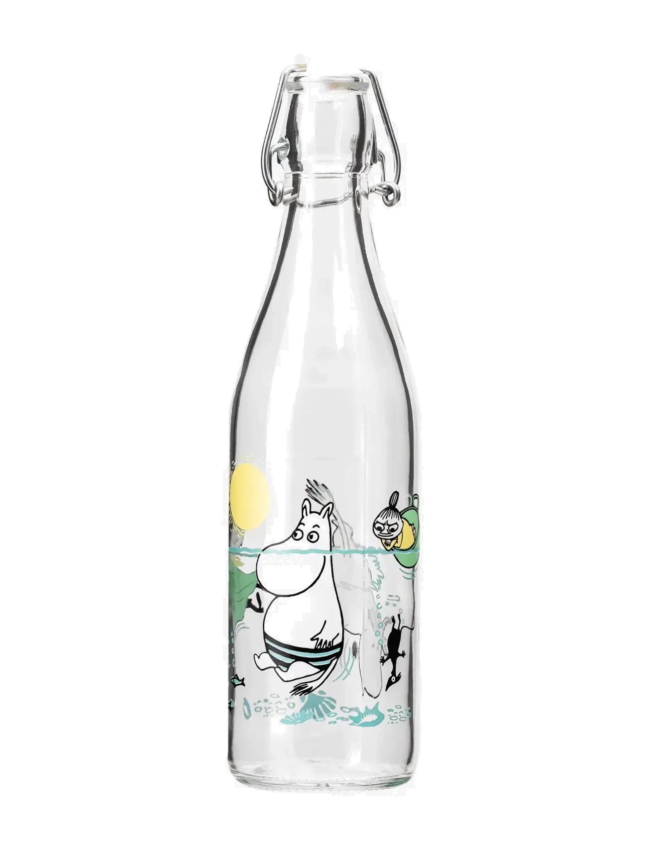 Muumitrollid - Glass bottle 0,5l Fun in the Water - veepudelite tarvikud - clear - 2