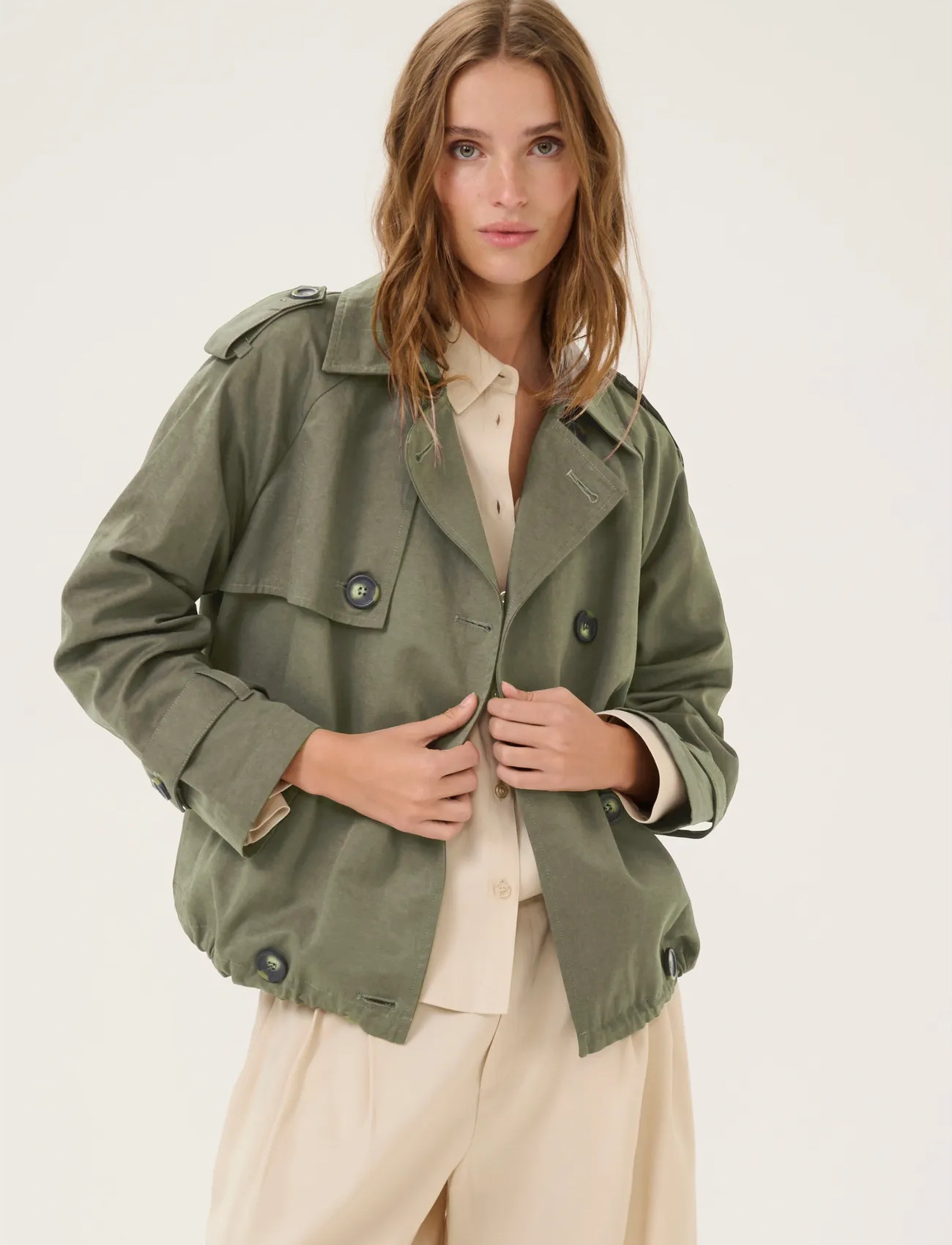 My Essential Wardrobe Miramw Short Trenchcoat - - 34 1