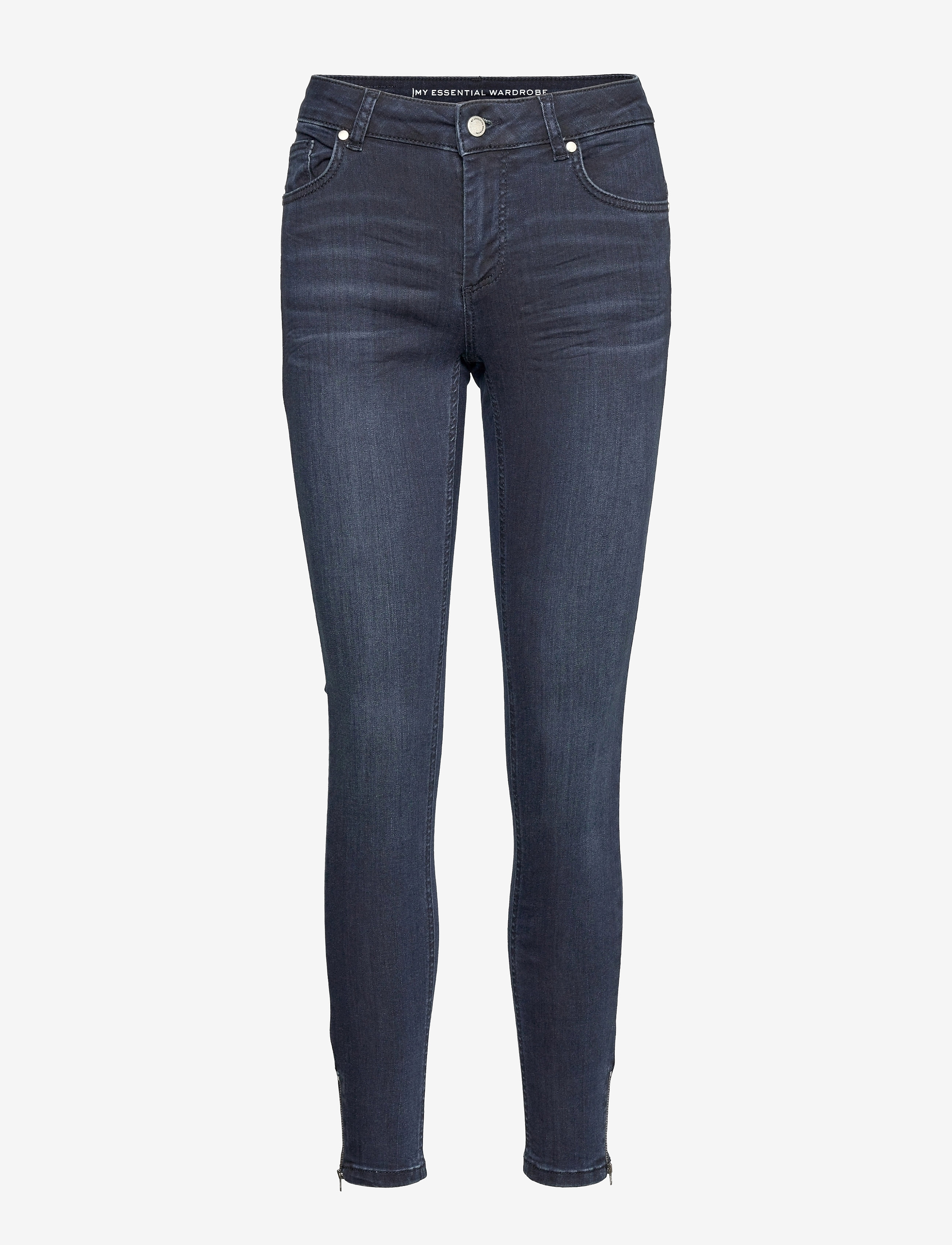 My Essential Wardrobe - 31 THE CELINAZIP 100 SLIM Y - slim-fit-jeans - dark blue wash - 1
