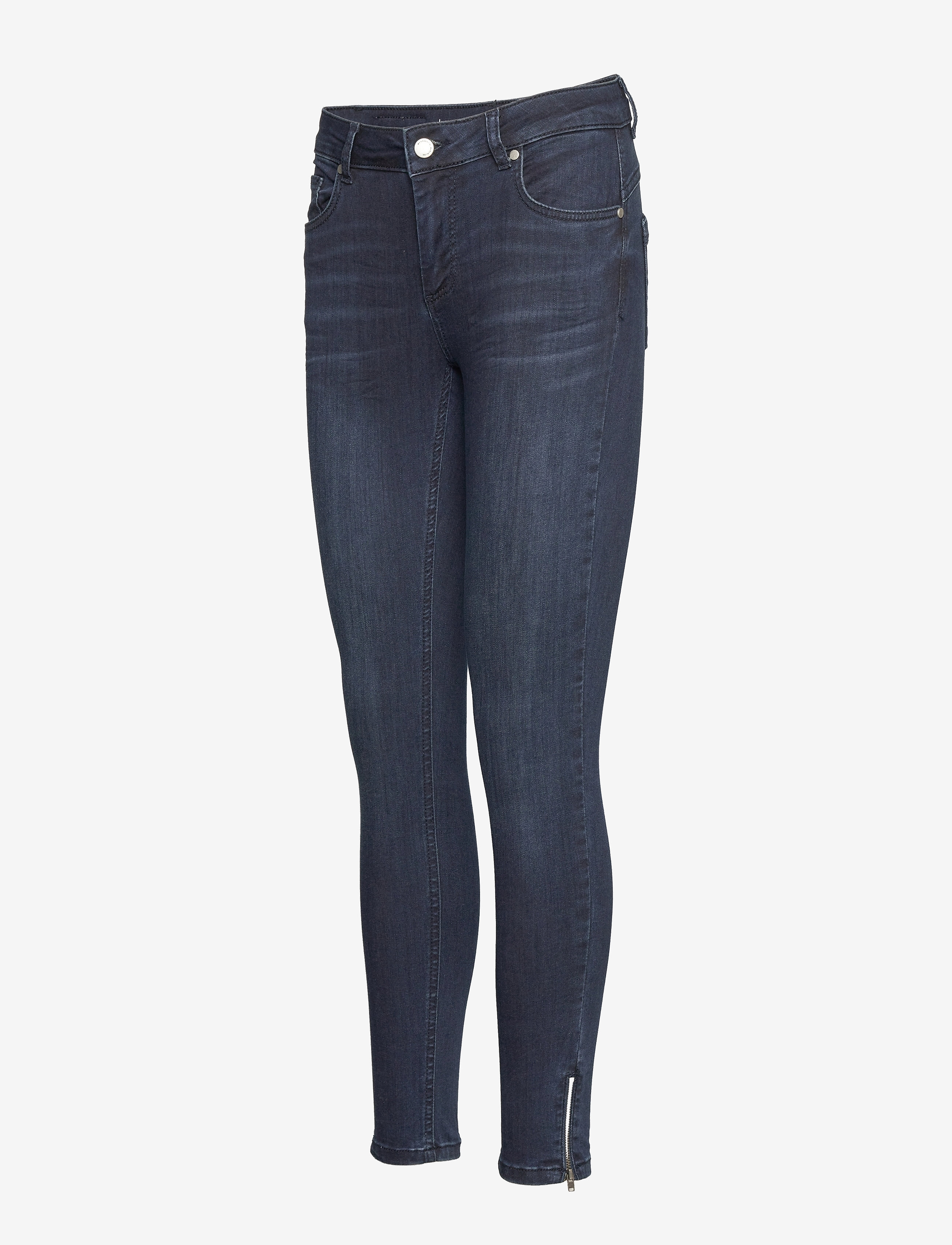 My Essential Wardrobe - 31 THE CELINAZIP 100 SLIM Y - slim-fit-jeans - dark blue wash - 3