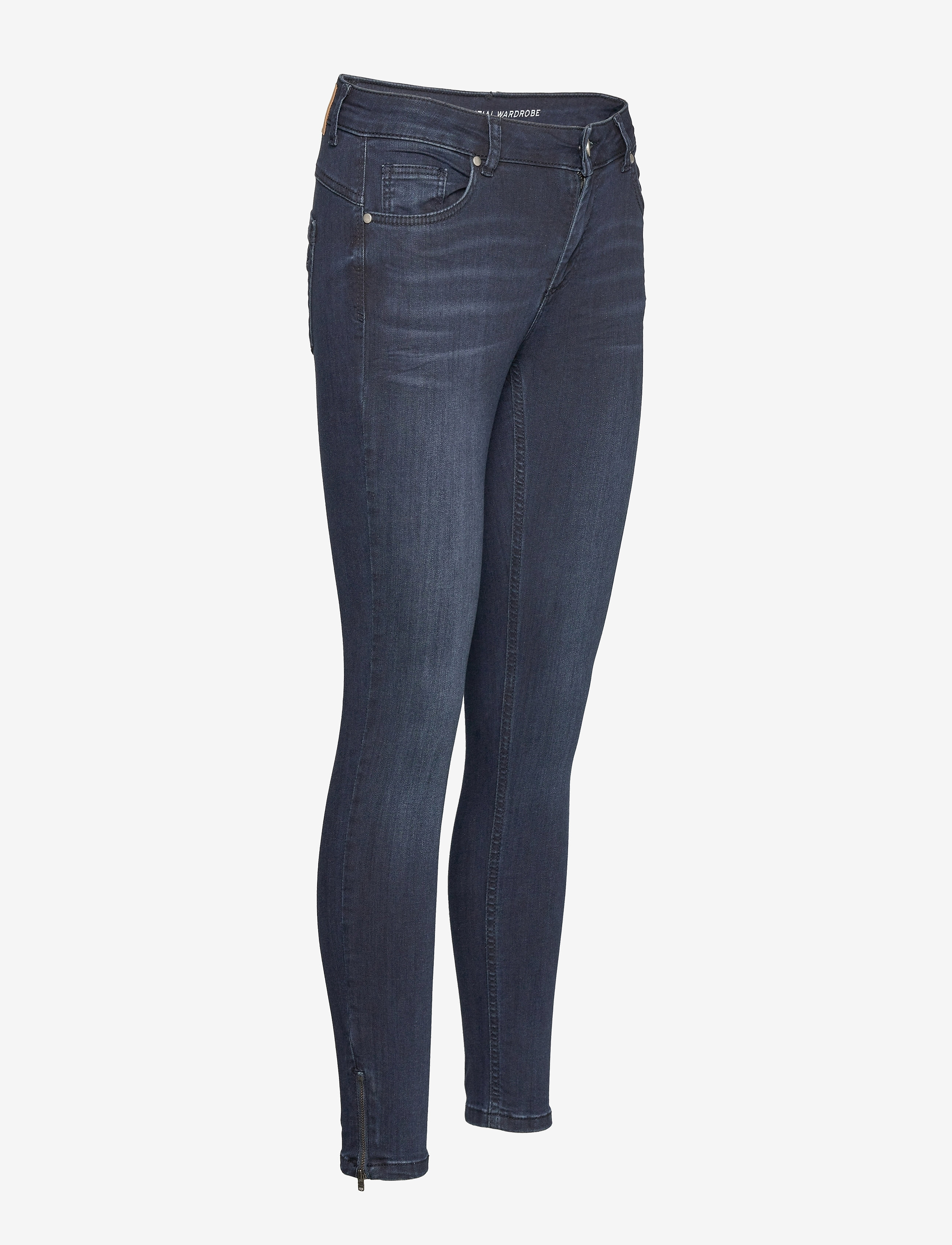 My Essential Wardrobe - 31 THE CELINAZIP 100 SLIM Y - slim-fit-jeans - dark blue wash - 4