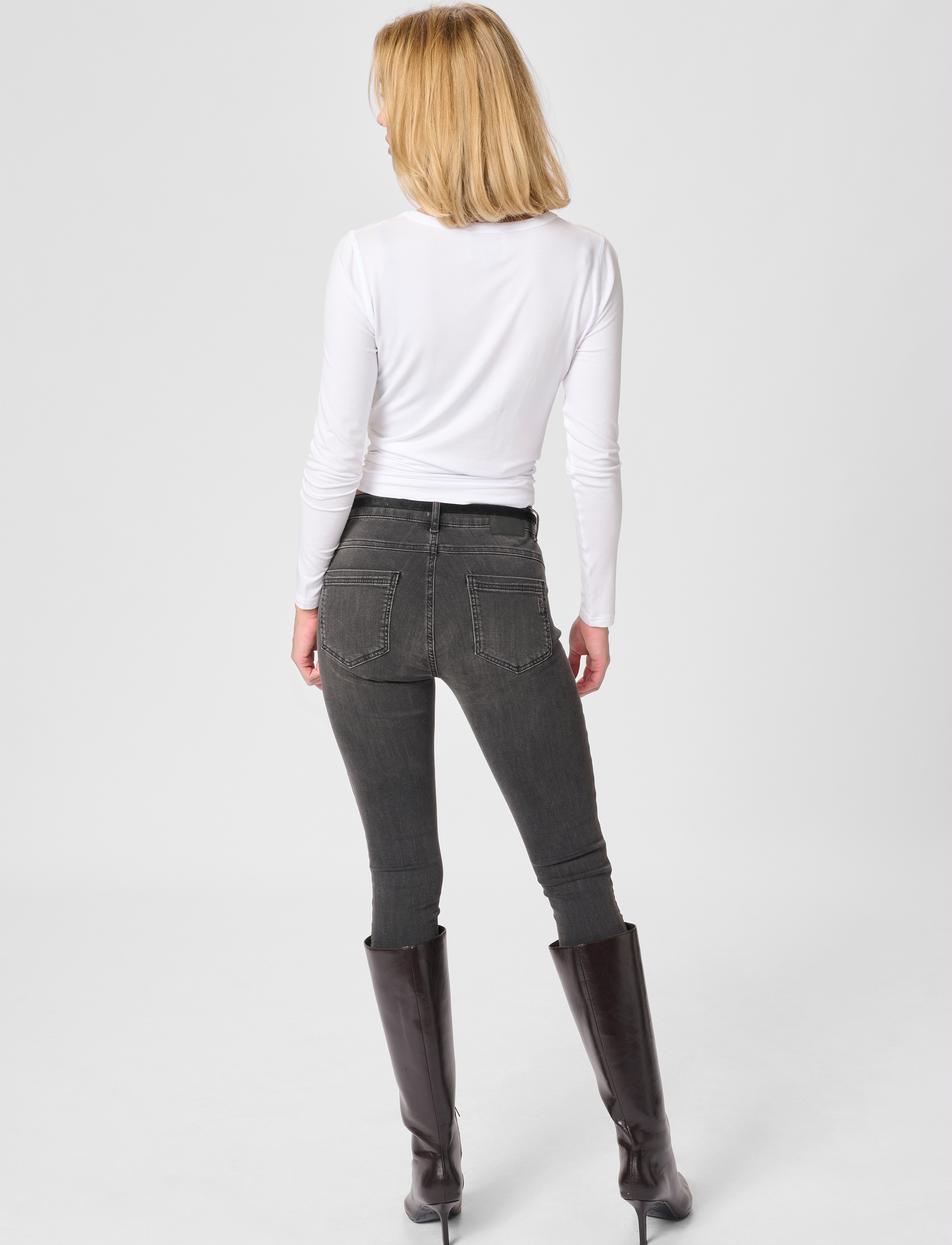 My Essential Wardrobe - 31 THE CELINAZIP 100 SLIM Y - slim jeans - medium grey wash - 4
