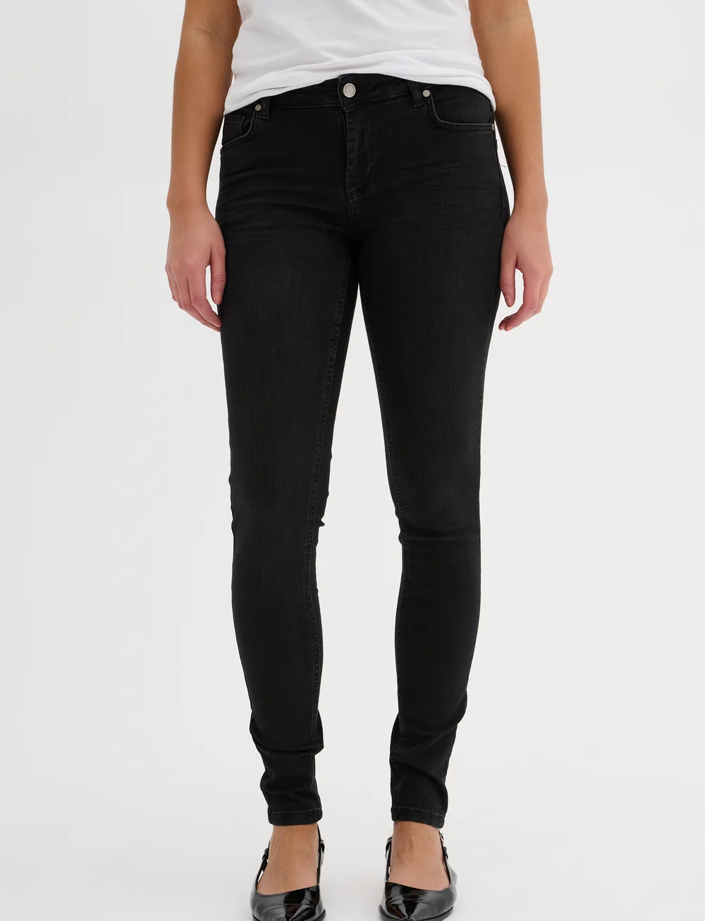 My Essential Wardrobe - 32 THE CELINA 100 SLIM Y - slim jeans - black wash - 0