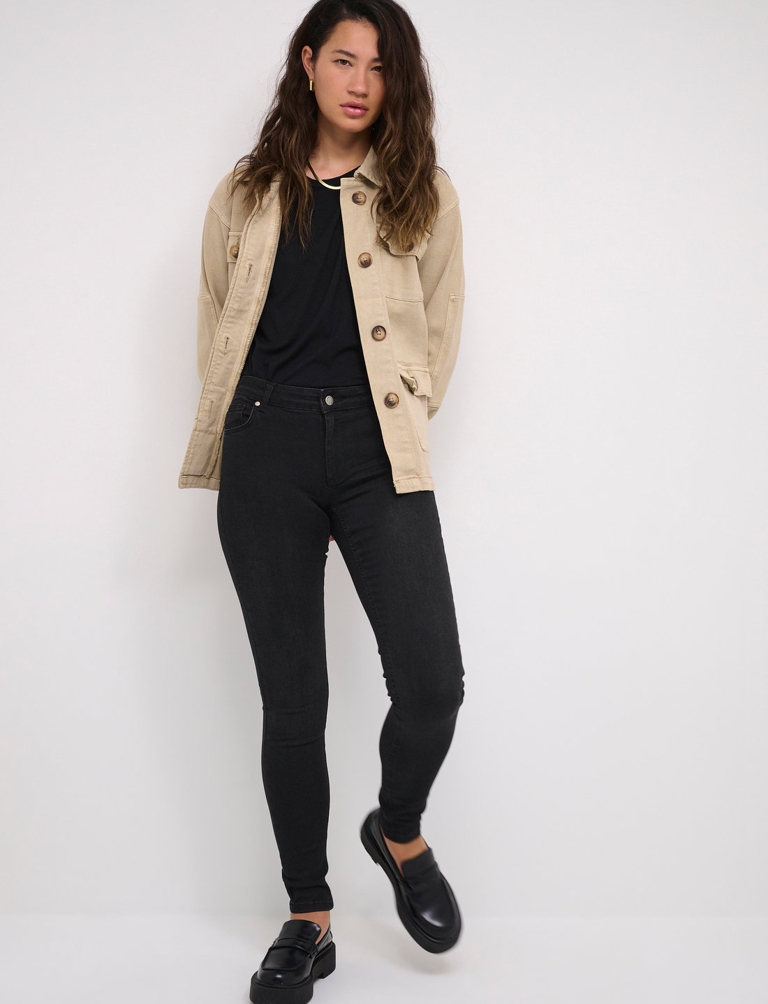 My Essential Wardrobe - 32 THE CELINA 100 SLIM Y - slim jeans - black wash - 3