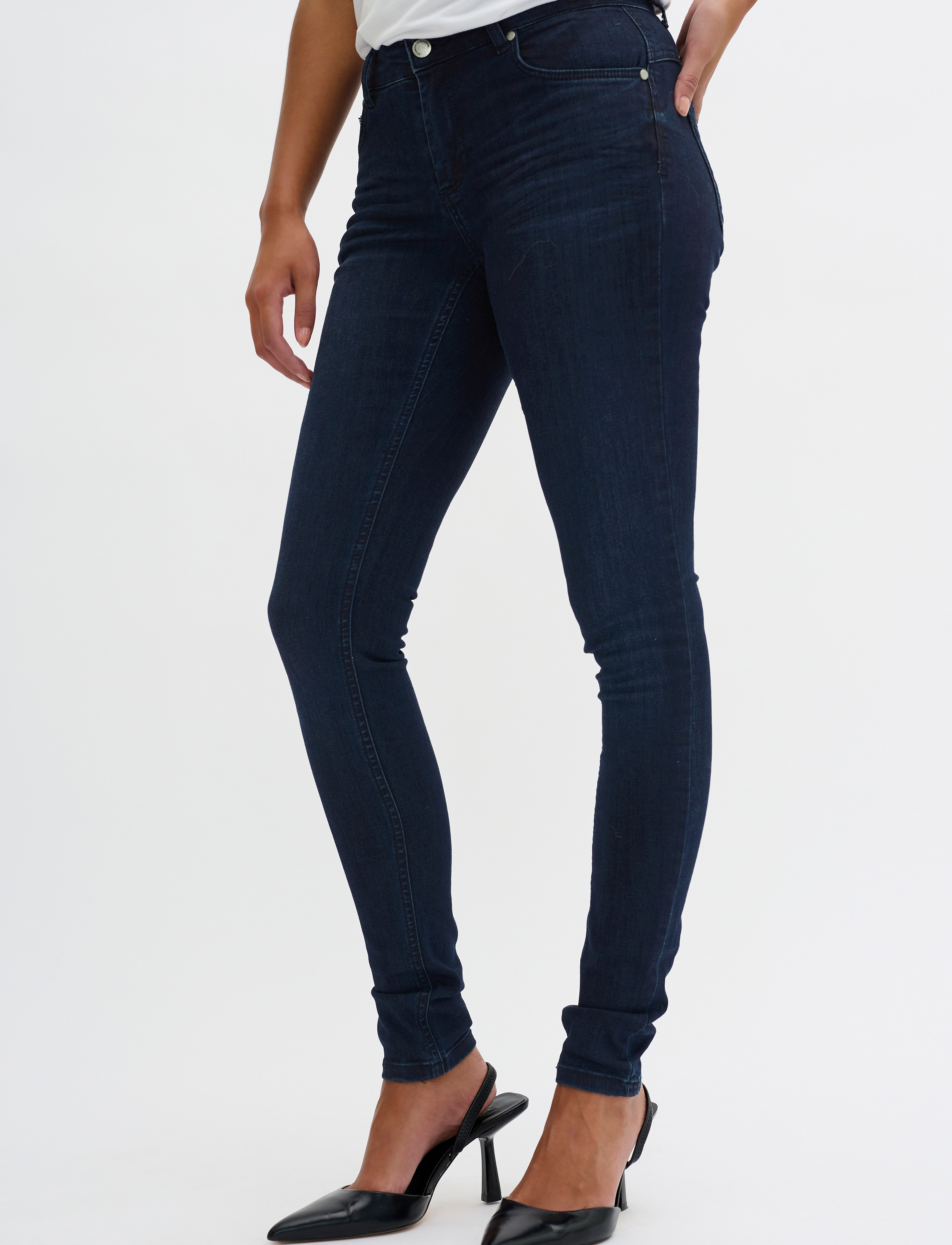 My Essential Wardrobe - 32 THE CELINA 100 SLIM Y - slim jeans - dark blue wash - 0