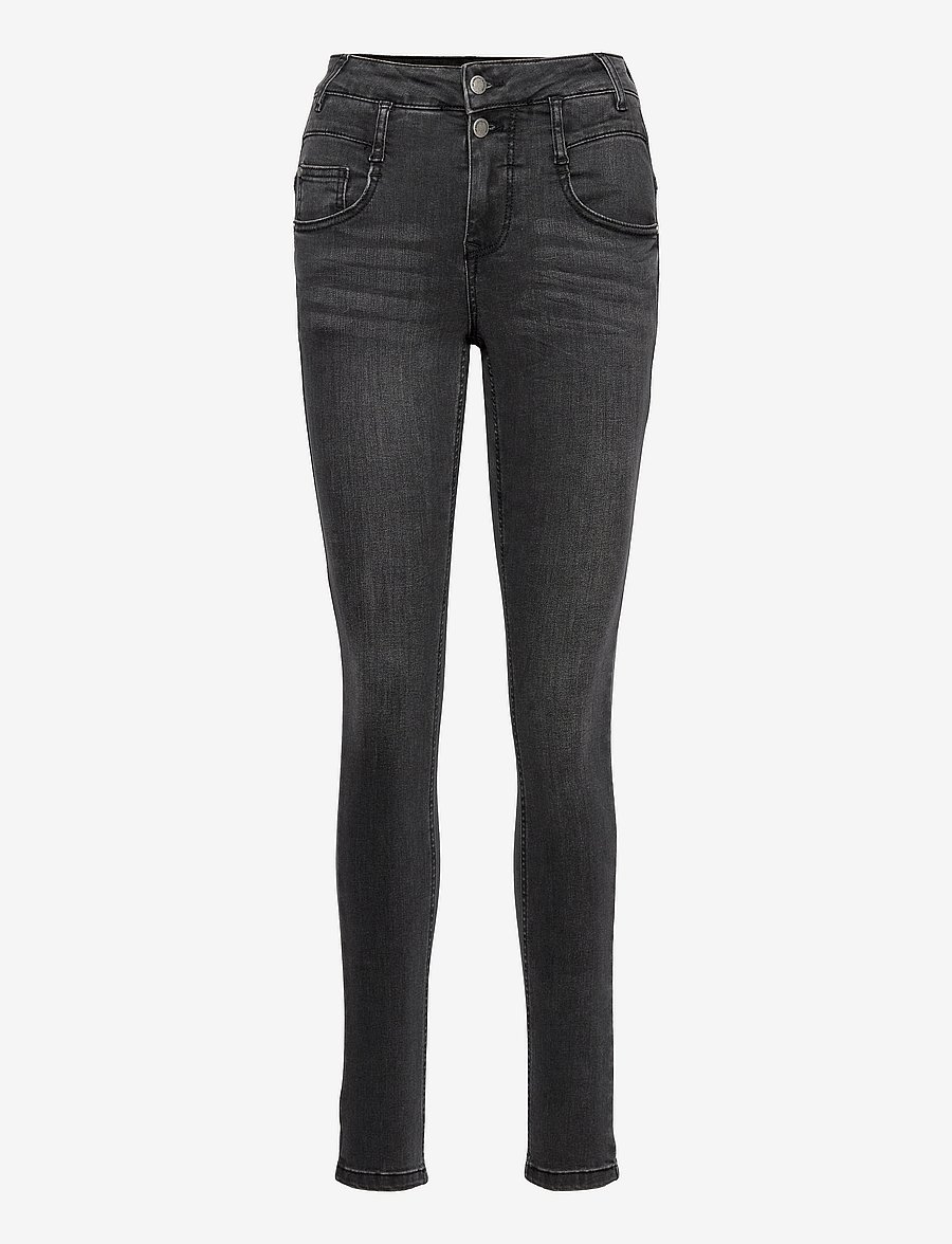 My Essential Wardrobe - 38 THE FIOLA 100 SLIM V - slim fit jeans - medium grey wash - 0