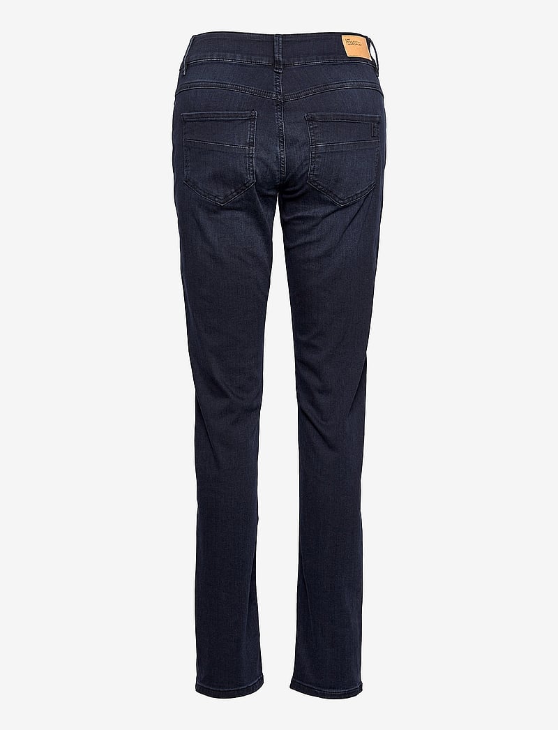 My Essential Wardrobe - 35 THE REGITZE 100 HIGH STRAIGHT X - raka jeans - dark blue wash - 1