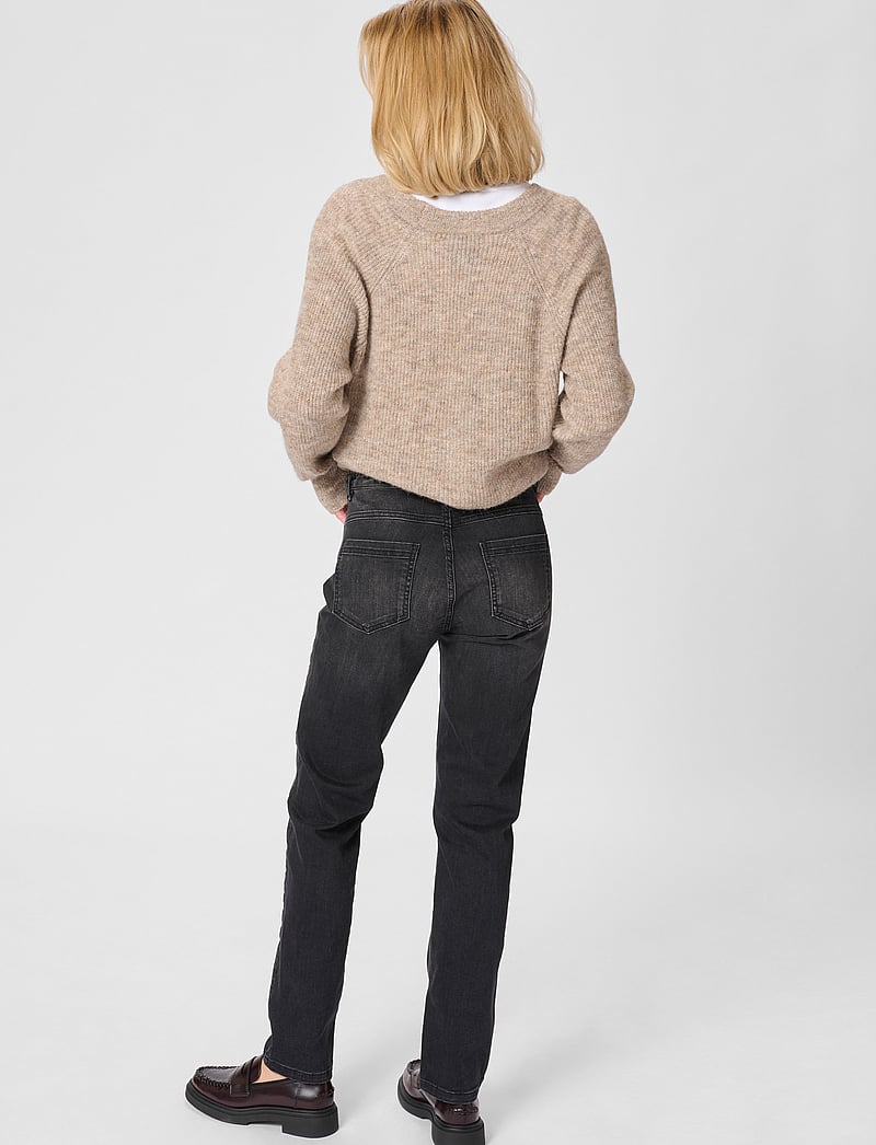 My Essential Wardrobe - 33 THE CELINA 100 HIGH STRAIGHT Y - skinny jeans - black wash - 4