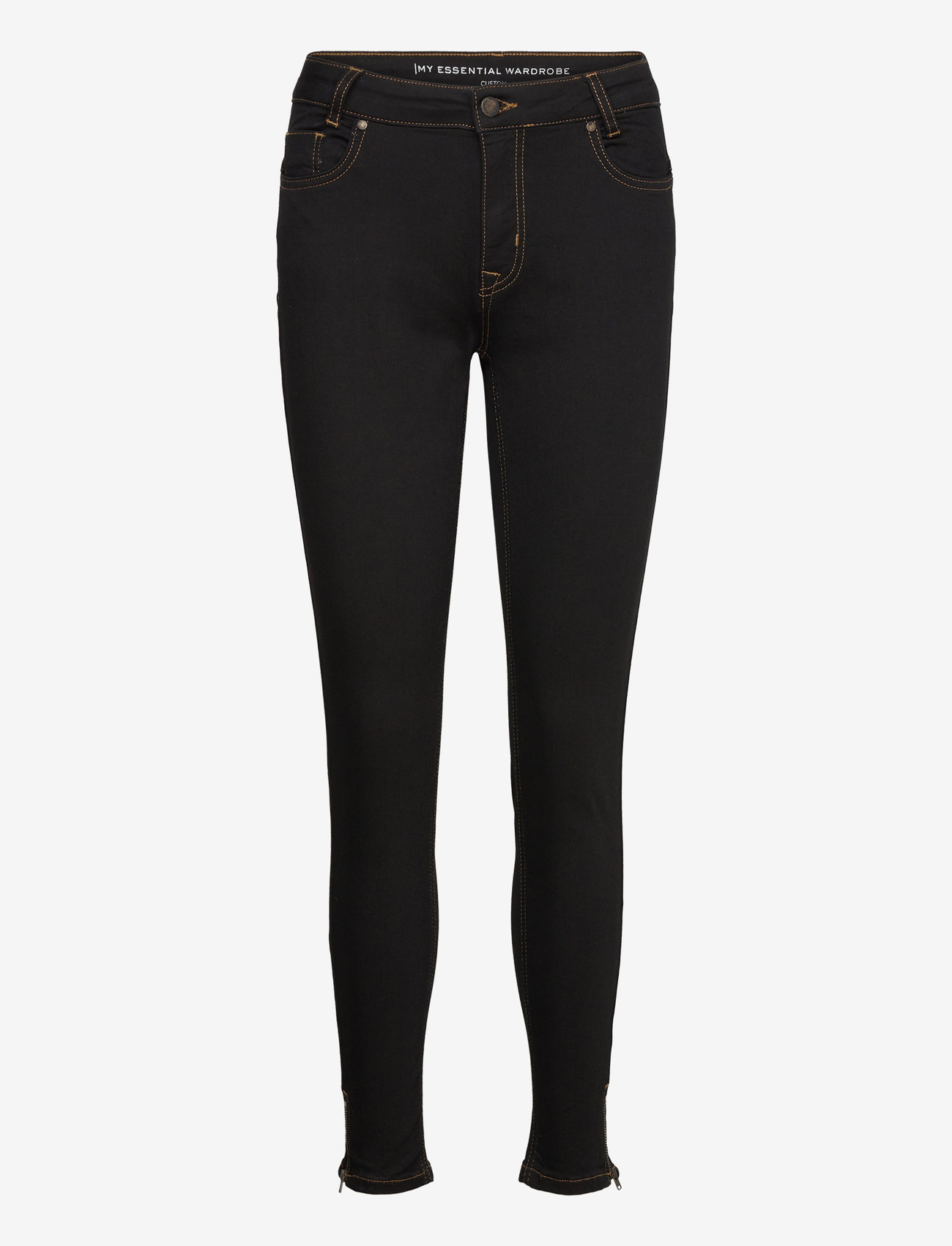 My Essential Wardrobe - 37 THE CELINAZIP 101 HIGH SLIM Y - jeans slim - black vintage wash - 1