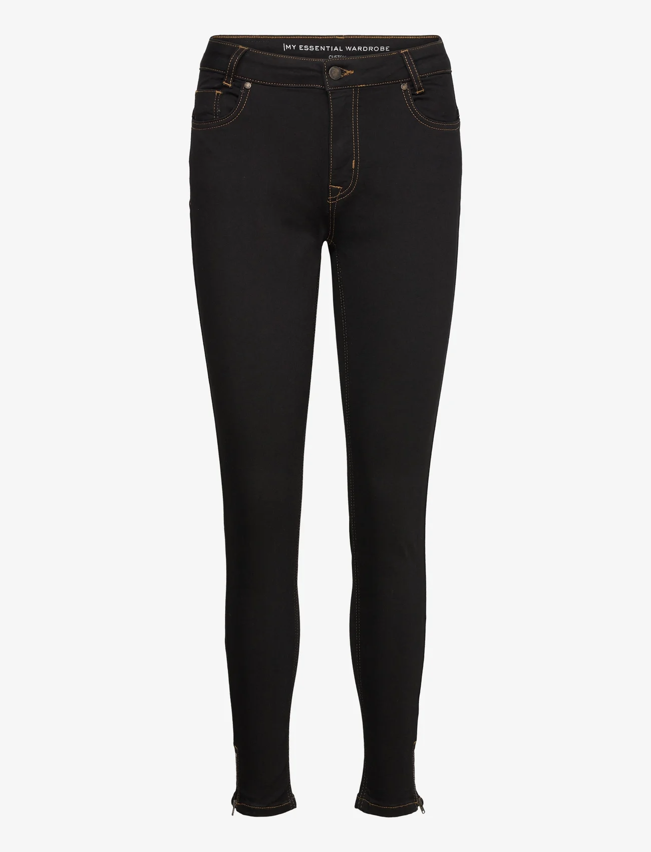My Essential Wardrobe - 37 THE CELINAZIP 101 HIGH SLIM Y - slim jeans - black vintage wash - 0