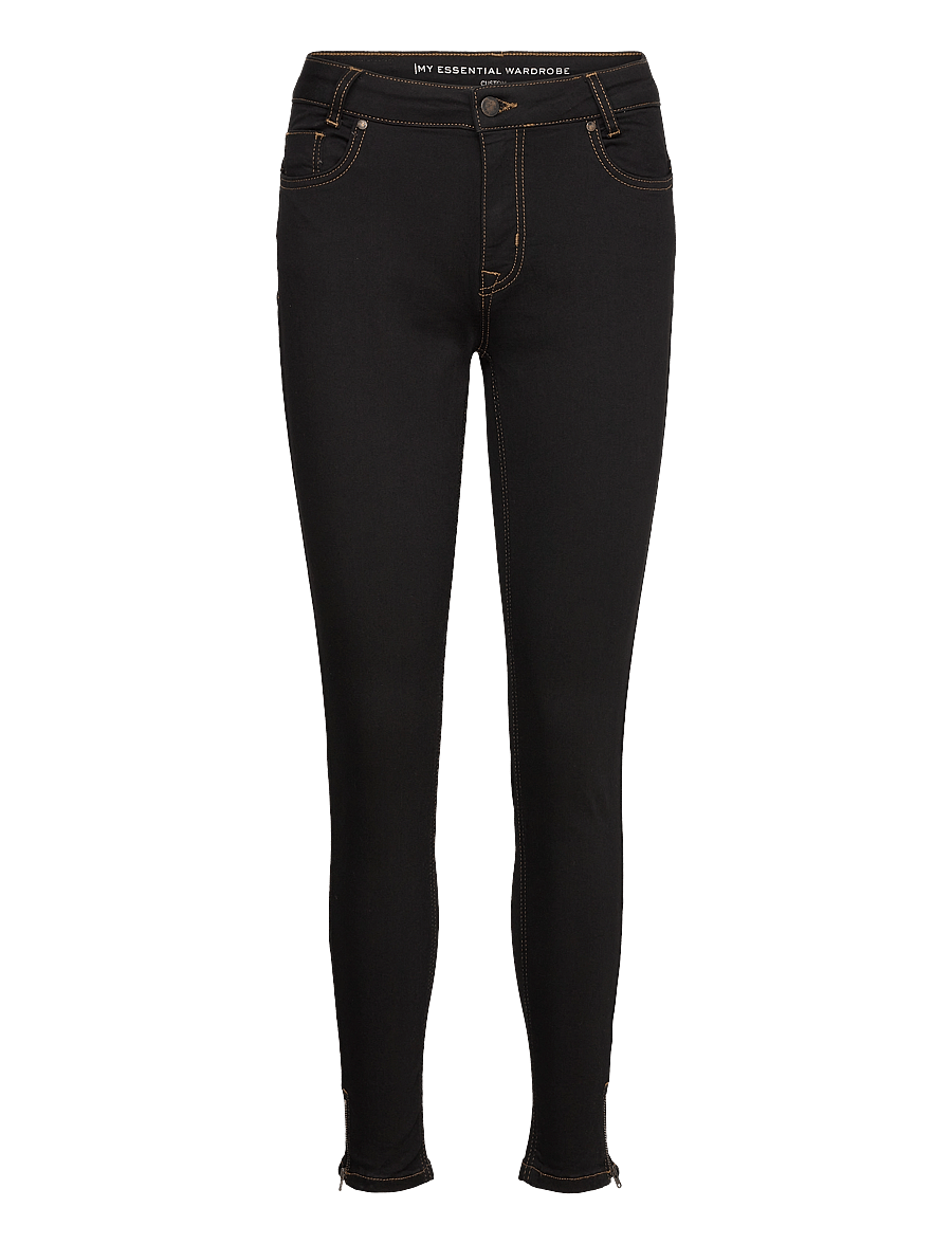 My Essential Wardrobe - 37 THE CELINAZIP 101 HIGH SLIM Y - slim jeans - black vintage wash - 1