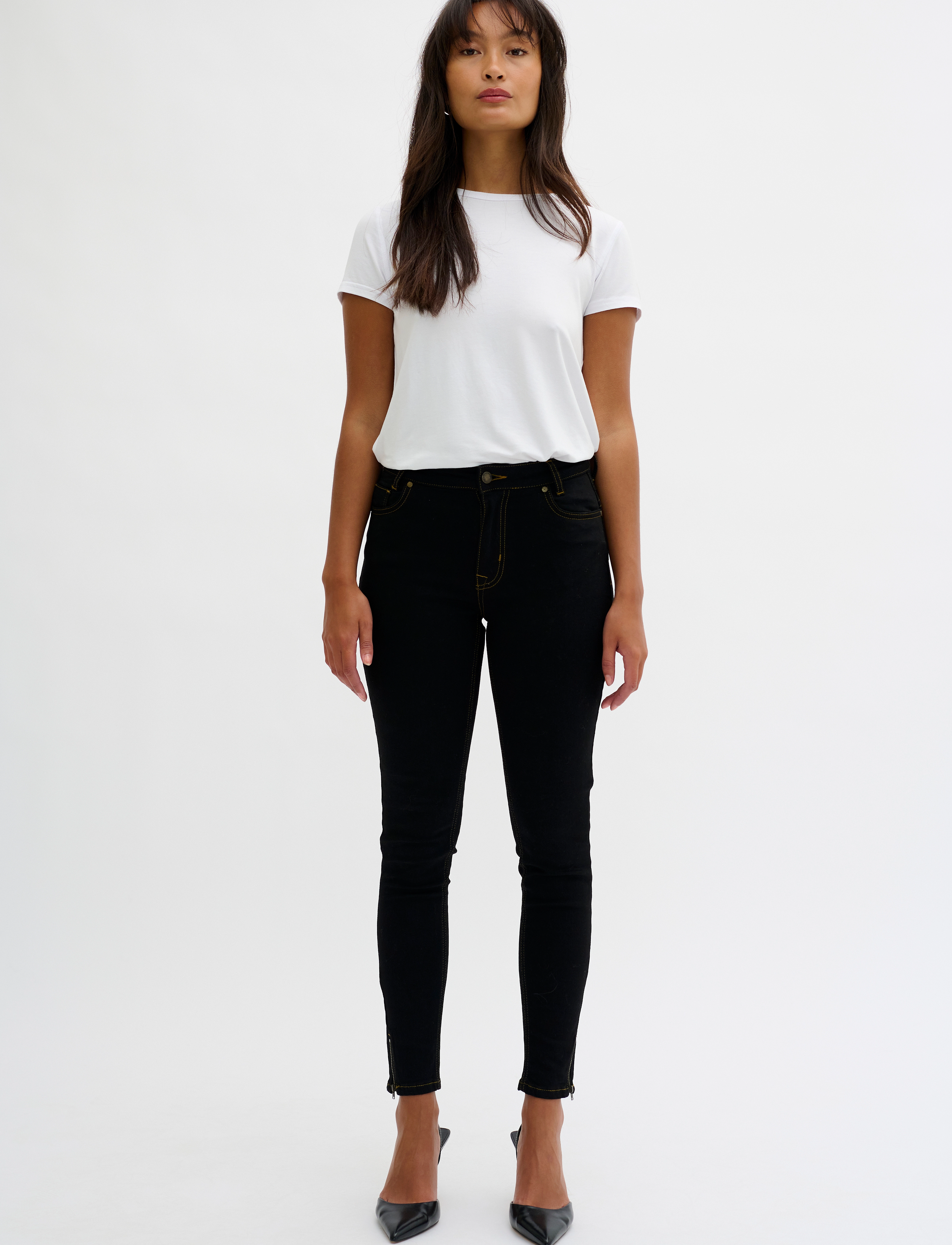 My Essential Wardrobe - 37 THE CELINAZIP 101 HIGH SLIM Y - slim jeans - black vintage wash - 3