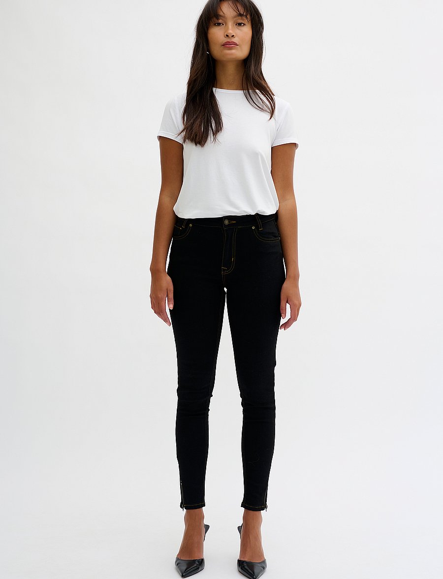 My Essential Wardrobe - 37 THE CELINAZIP 101 HIGH SLIM Y - slim jeans - black vintage wash - 3