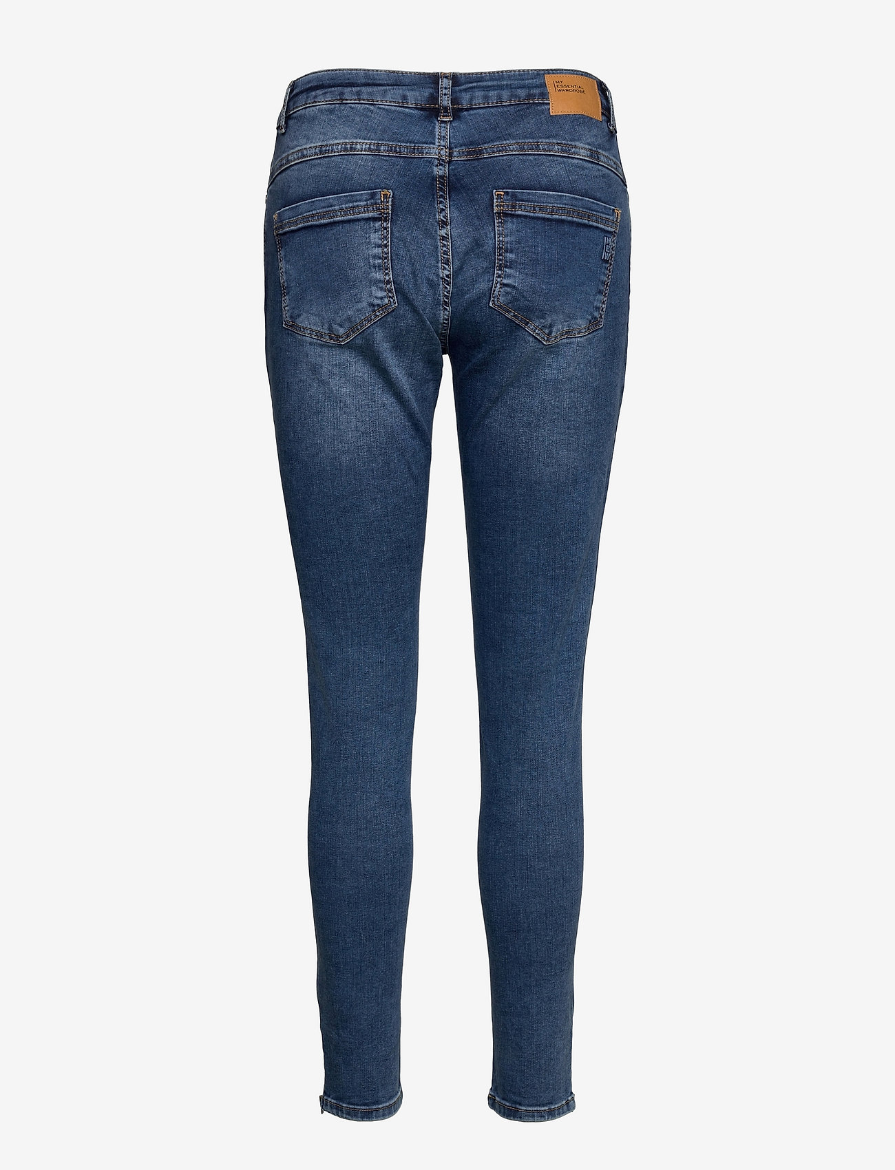 My Essential Wardrobe - 37 THE CELINAZIP 101 HIGH SLIM Y - slim jeans - medium blue random wash - 1