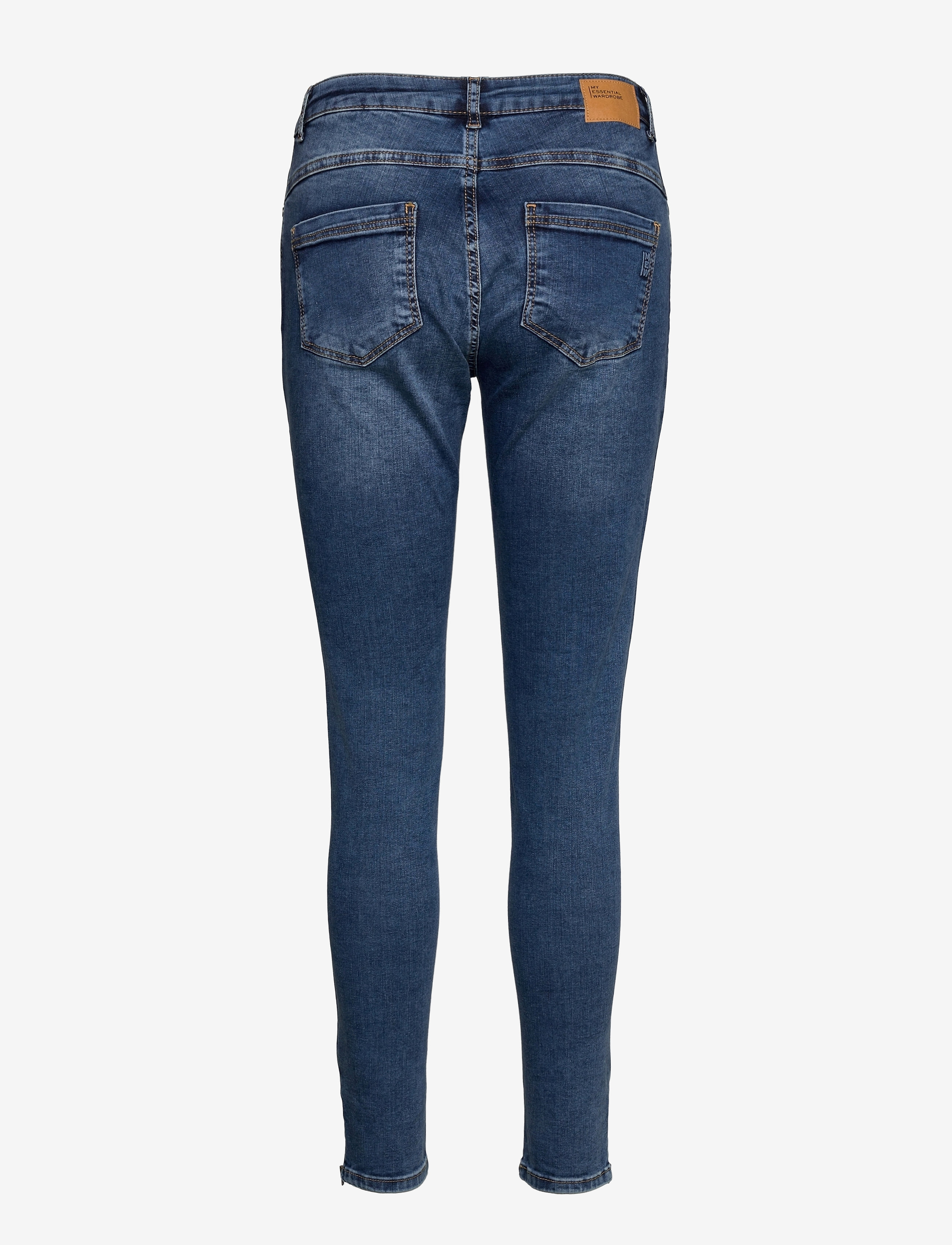 My Essential Wardrobe - 37 THE CELINAZIP 101 HIGH SLIM Y - slim fit jeans - medium blue random wash - 1