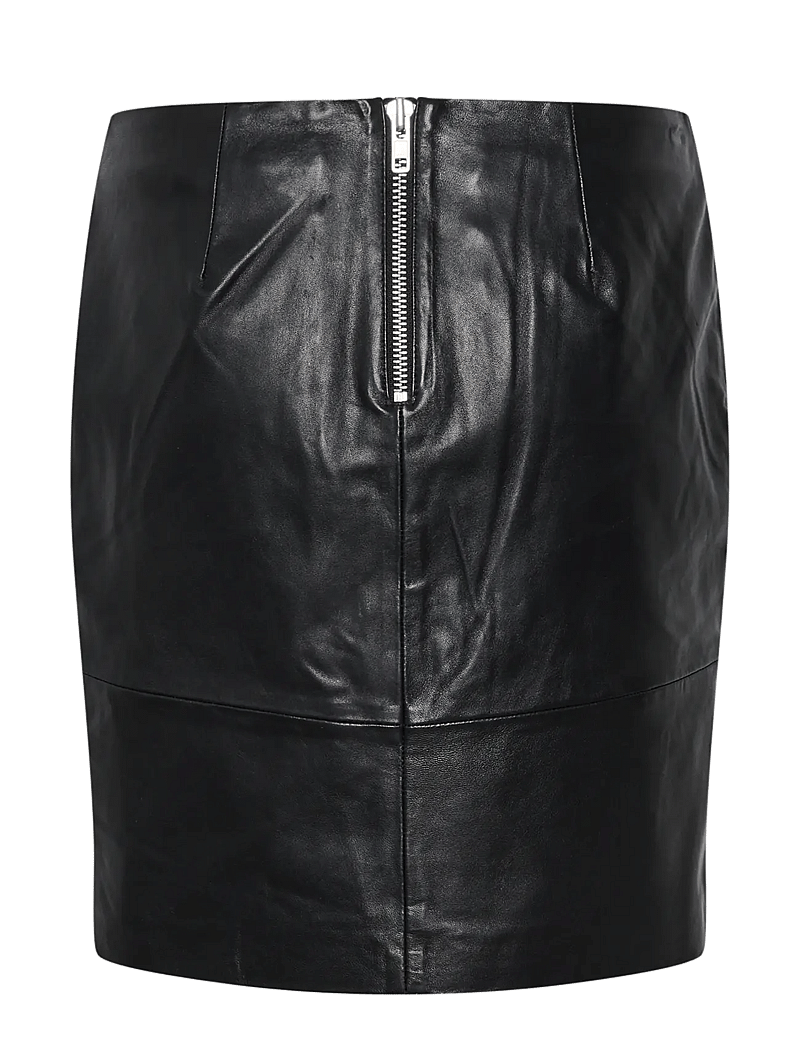 My Essential Wardrobe - 19 THE LEATHER SKIRT - jupes en cuir - black - 2