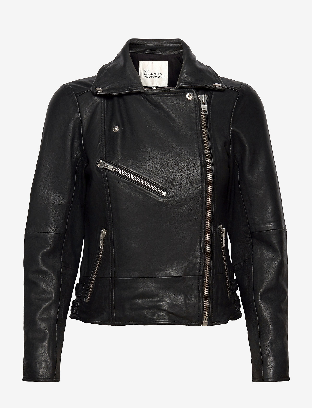 My Essential Wardrobe - 02 THE LEATHER JACKET - spring jackets - black - 0