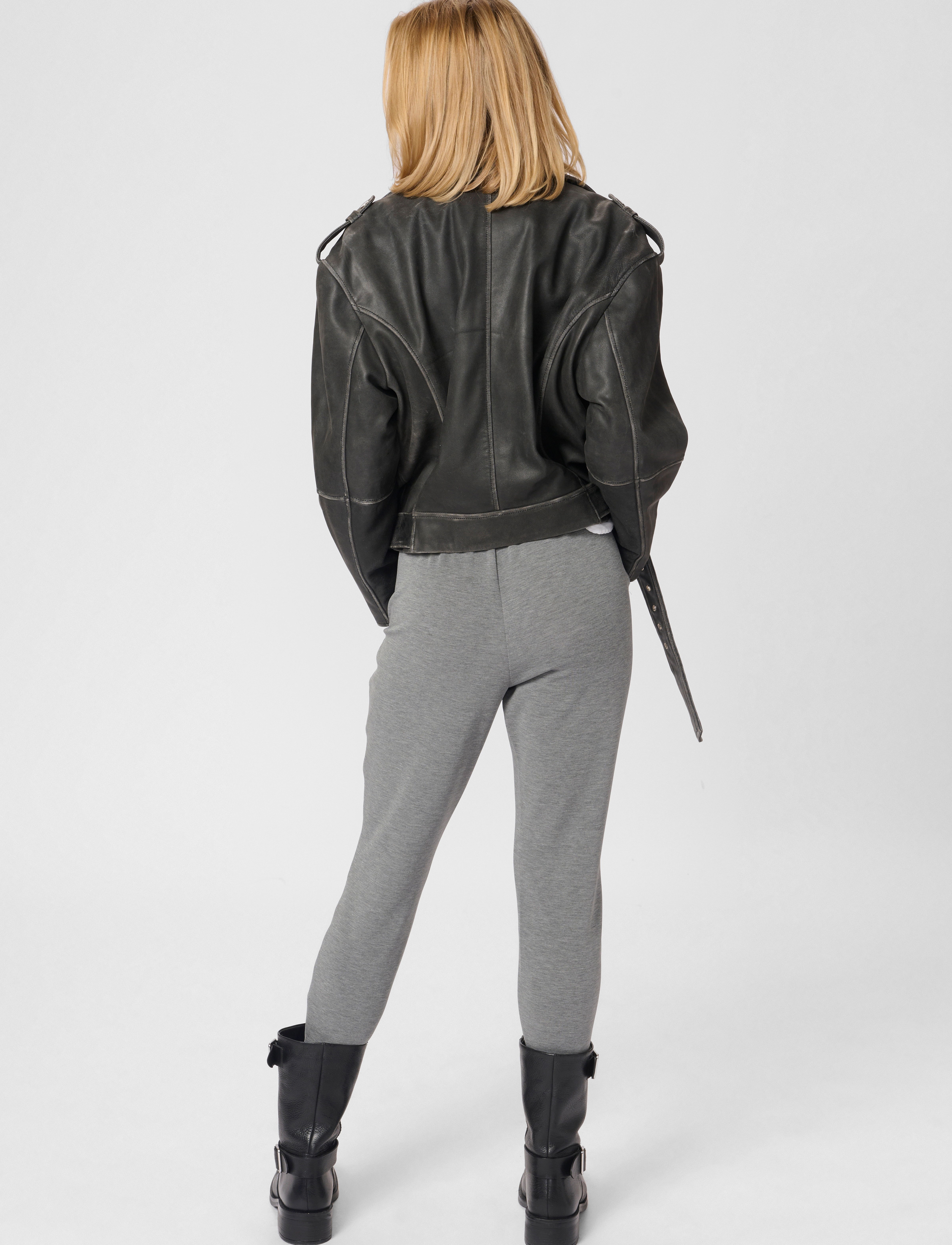 My Essential Wardrobe - 22 THE SWEAT PANT - bottoms - dark grey melange - 4