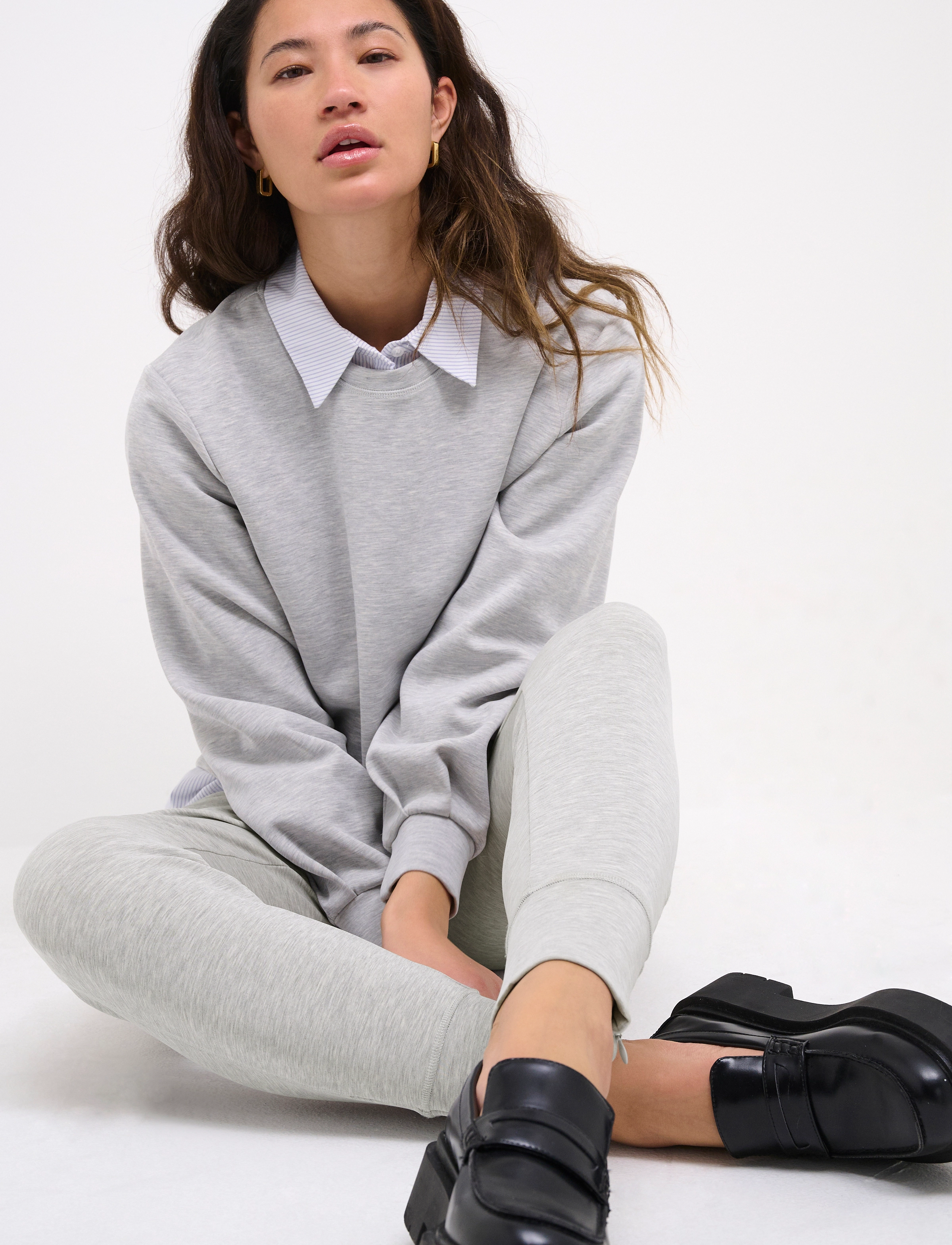 My Essential Wardrobe - 22 THE SWEAT PANT - titanium melange - 5