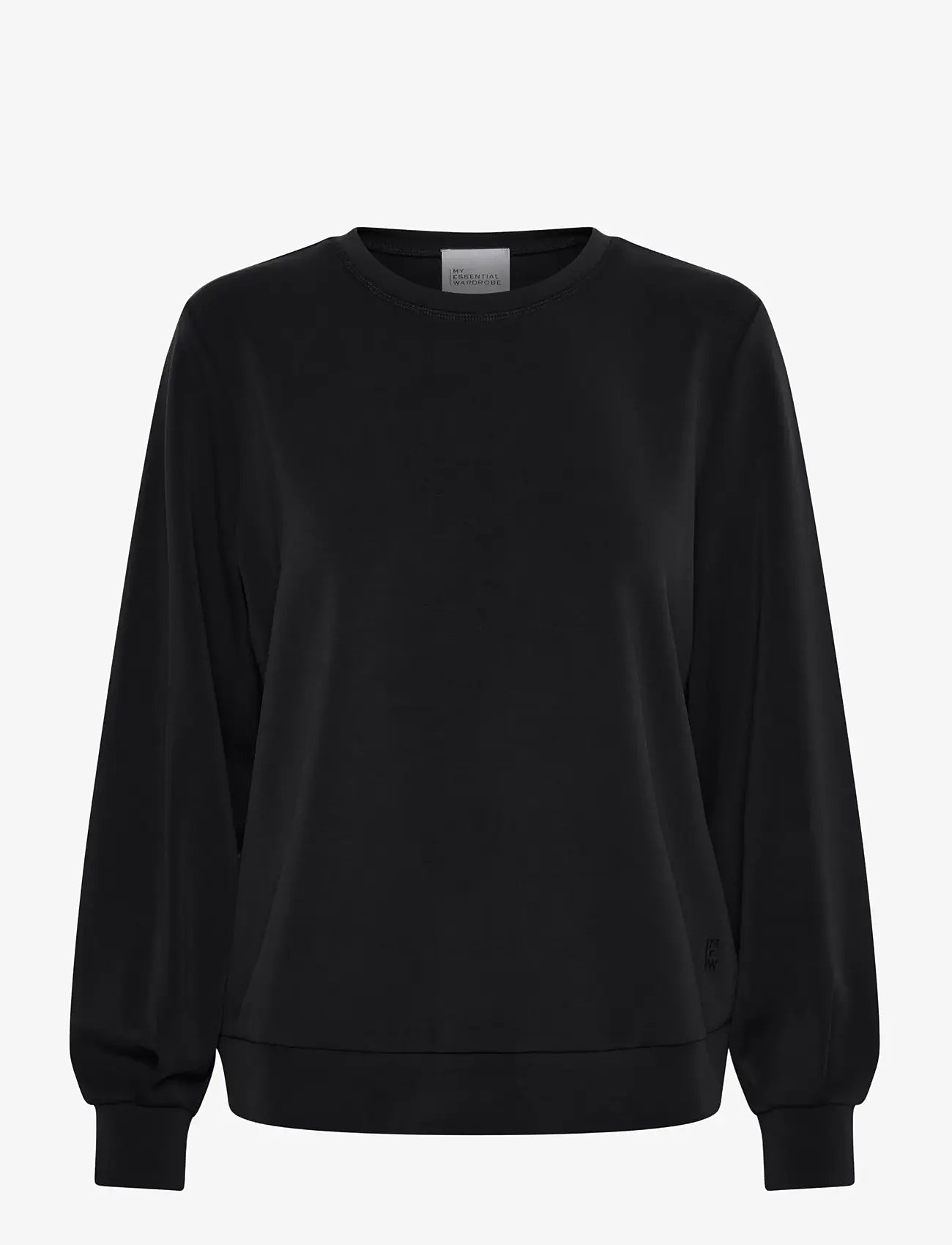 My Essential Wardrobe - 23 THE SWEAT BLOUSE - hverdags stil - black - 1