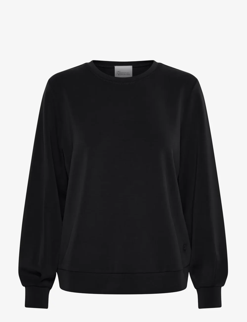 My Essential Wardrobe - 23 THE SWEAT BLOUSE - hversdagsleg tíska - black - 1
