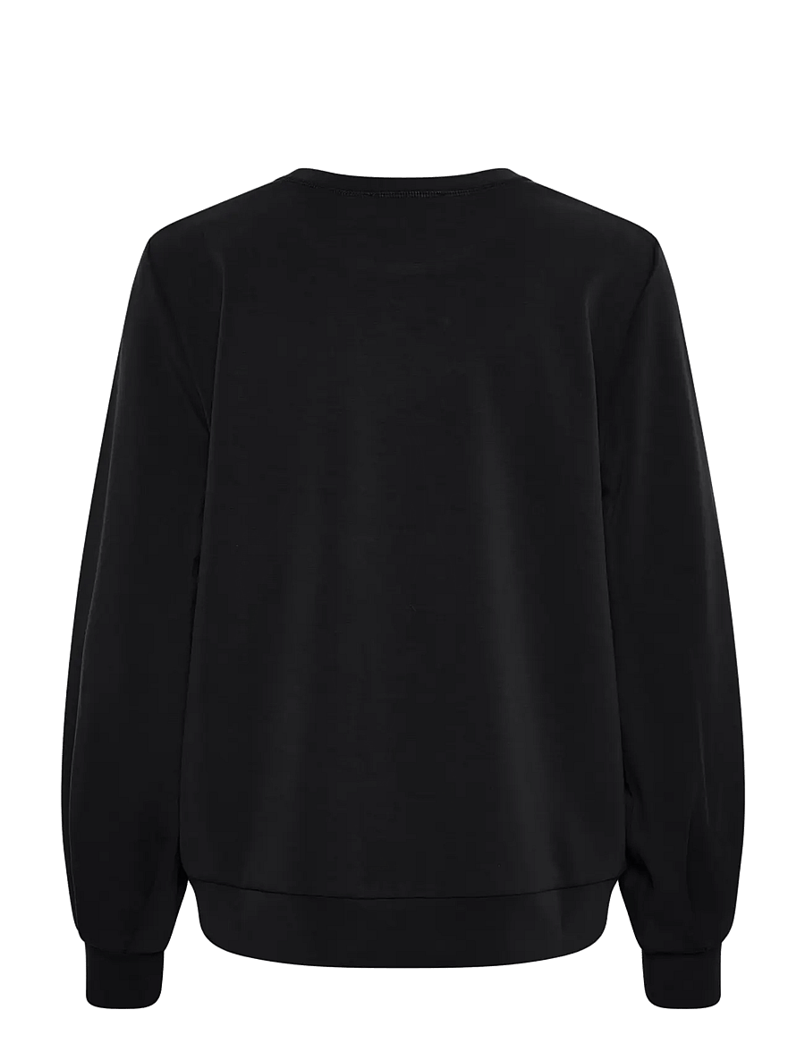 My Essential Wardrobe - 23 THE SWEAT BLOUSE - sweatshirts - black - 2