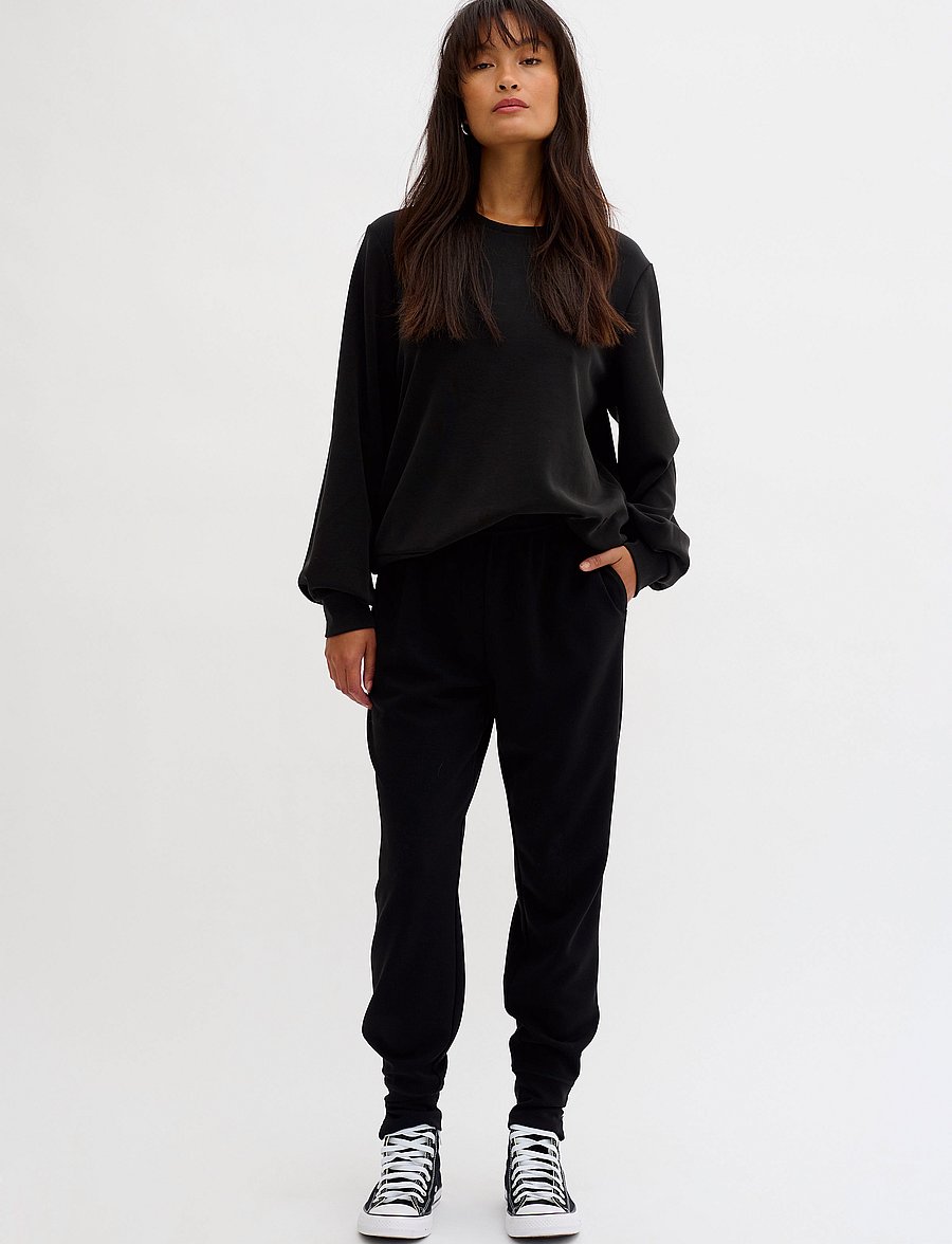 My Essential Wardrobe - 23 THE SWEAT BLOUSE - sweatshirts - black - 3