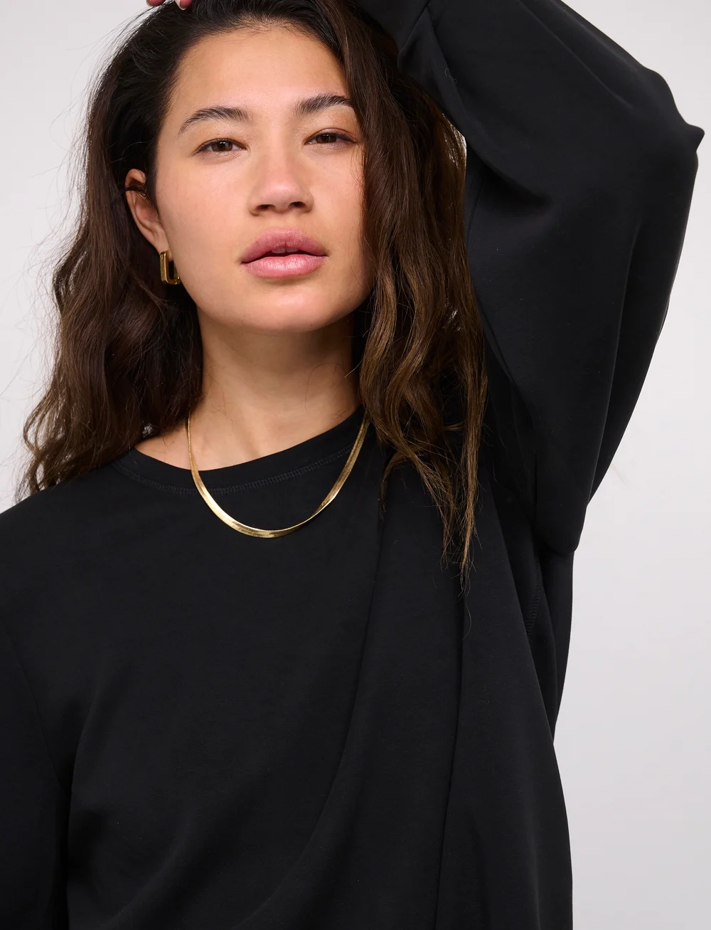 My Essential Wardrobe - 23 THE SWEAT BLOUSE - hversdagsleg tíska - black - 5