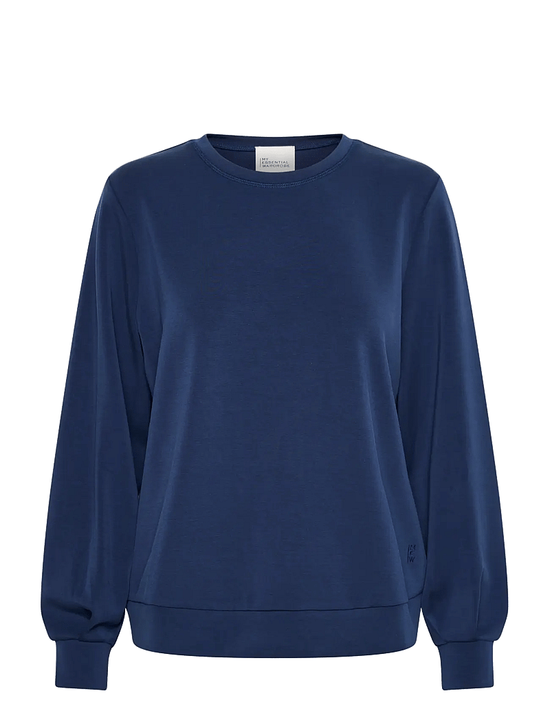 My Essential Wardrobe - 23 THE SWEAT BLOUSE - hverdags stil - total eclipse - 1