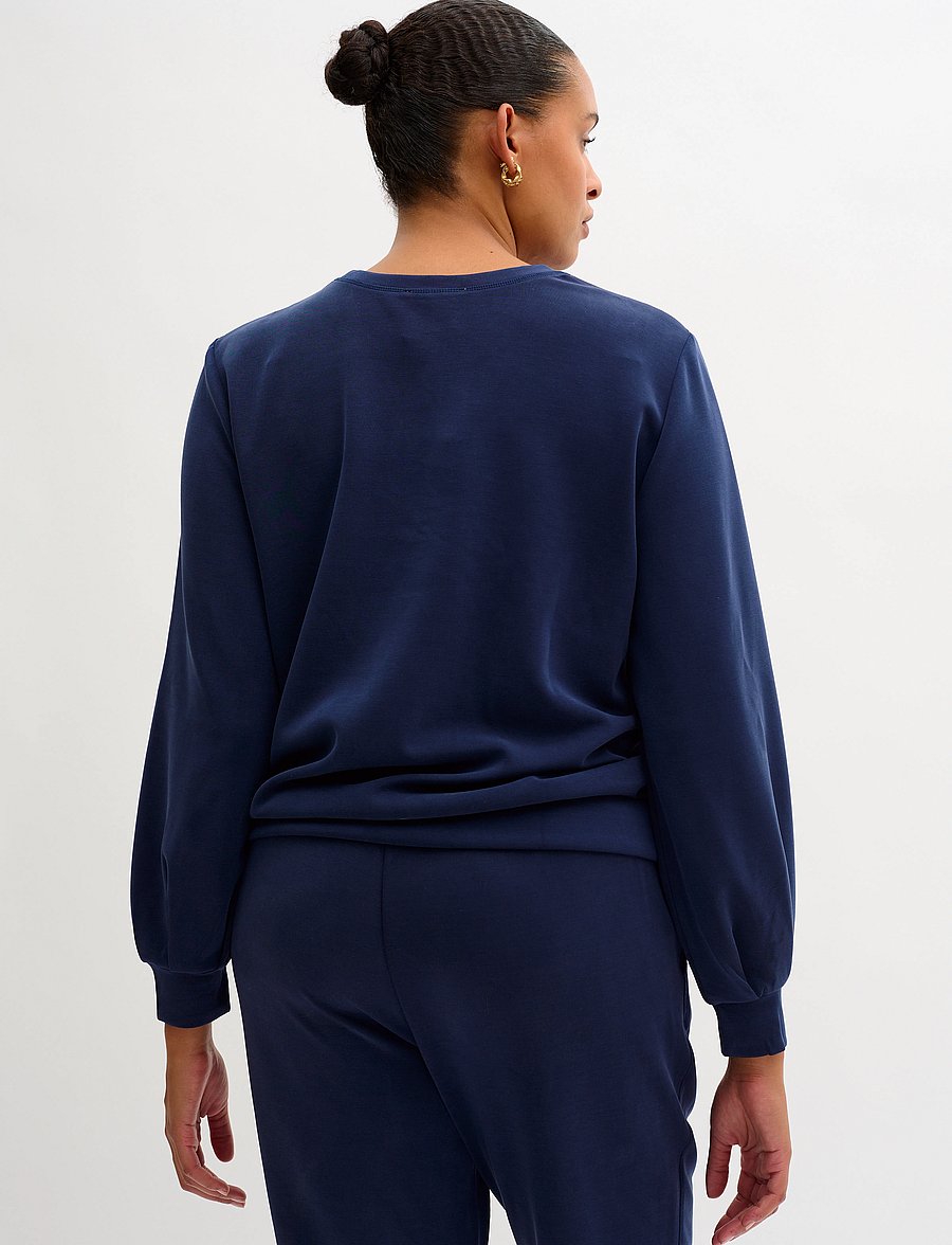 My Essential Wardrobe - 23 THE SWEAT BLOUSE - sweatshirts - total eclipse - 5