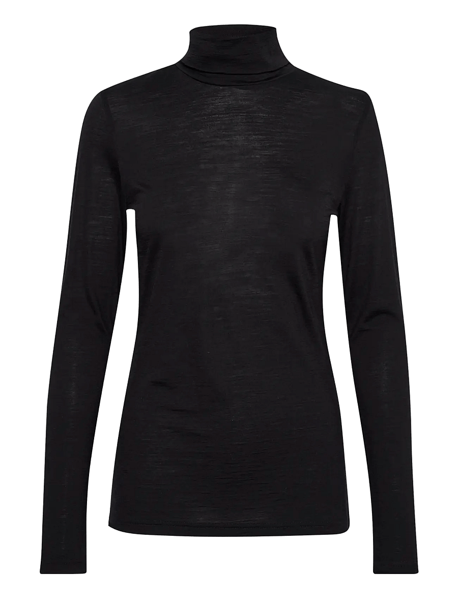 My Essential Wardrobe - 01 THE ROLLNECK - long-sleeved tops - black - 1