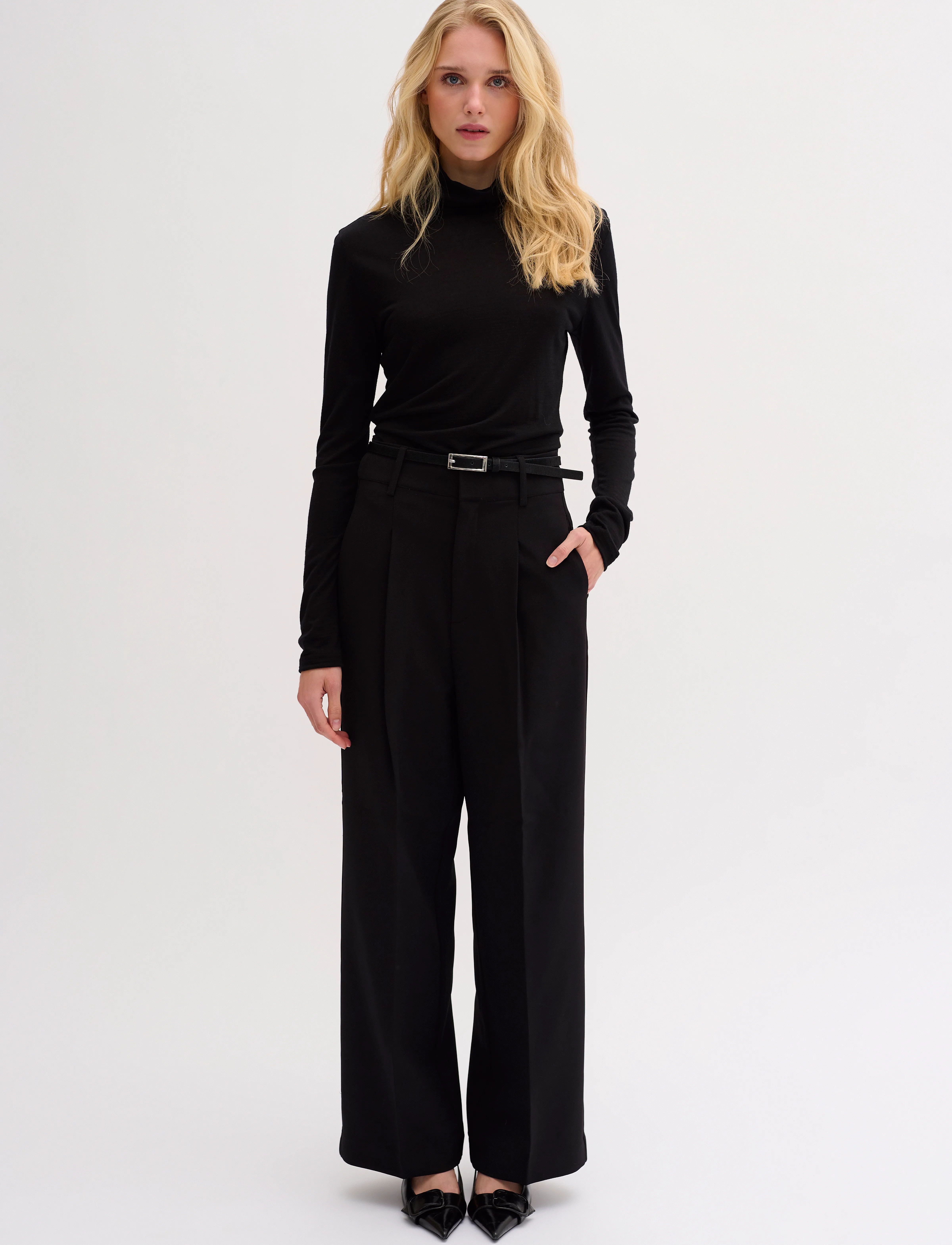 My Essential Wardrobe - 01 THE ROLLNECK - pitkähihaiset paidat - black - 3