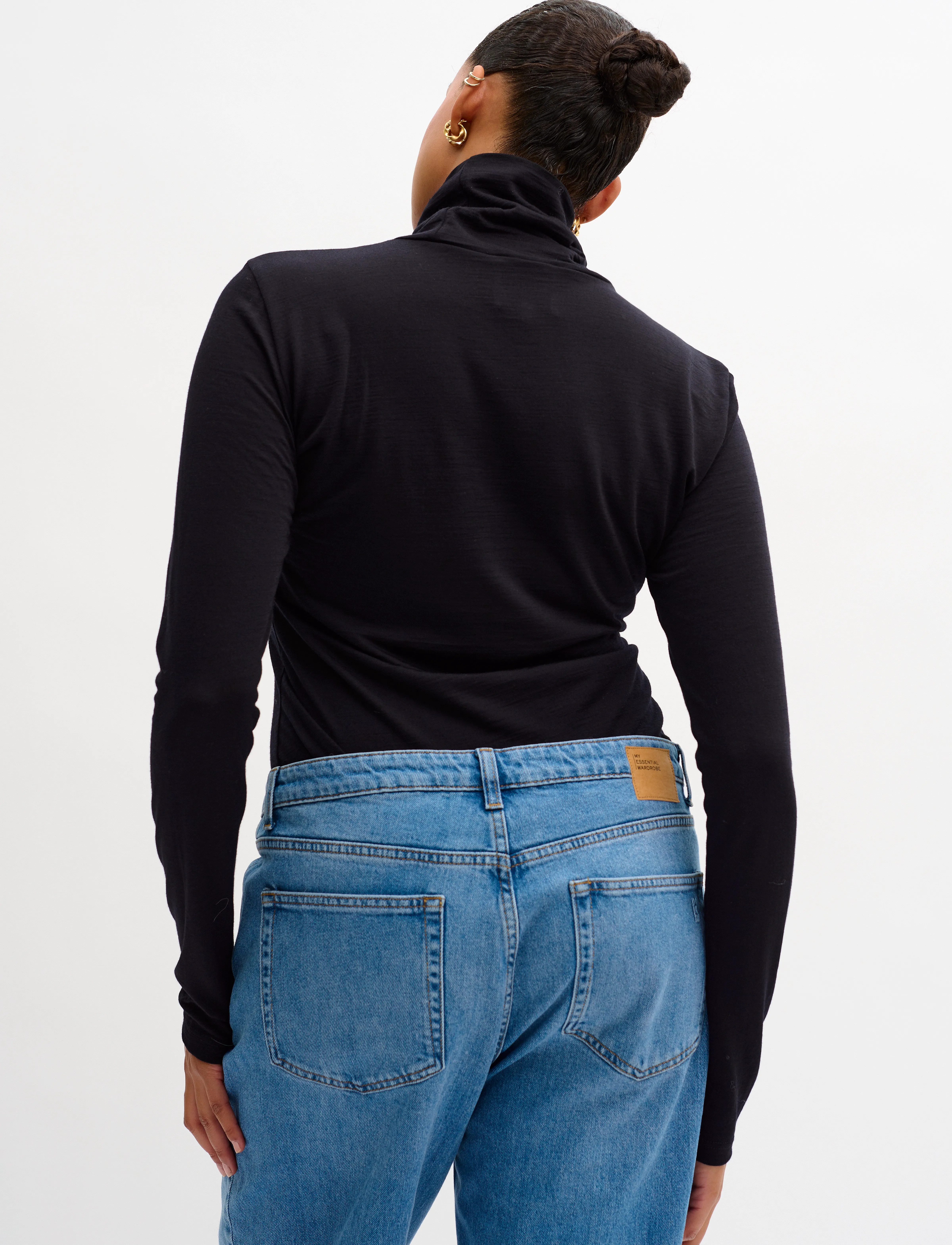 My Essential Wardrobe - 01 THE ROLLNECK - pitkähihaiset paidat - black - 4