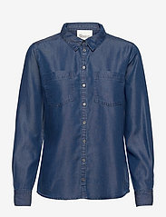 My Essential Wardrobe - 15 THE DENIM SHIRT - džinsiniai marškiniai - medium blue vintage wash - 0