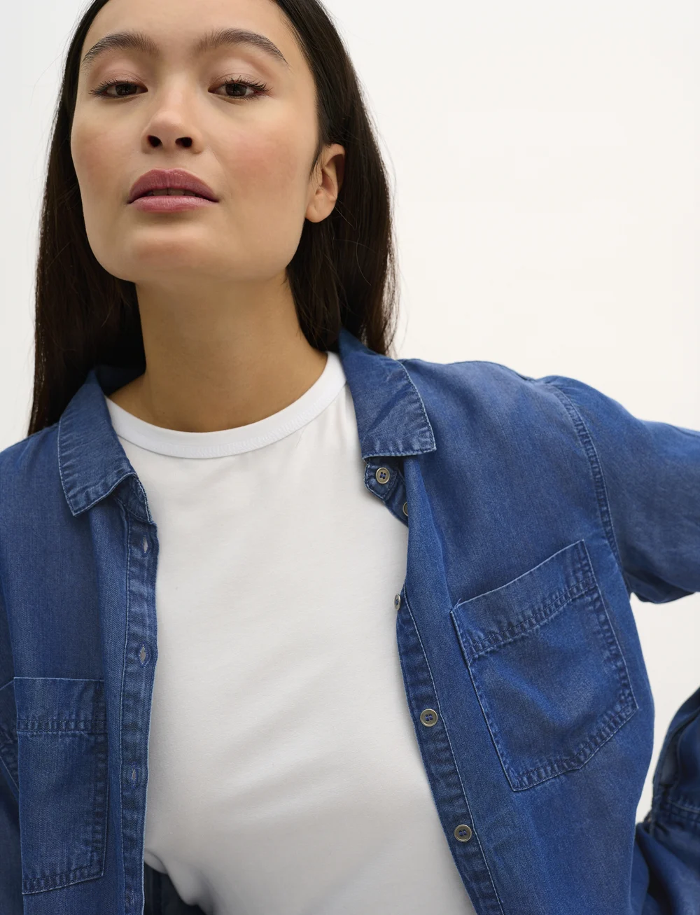 My Essential Wardrobe - 15 THE DENIM SHIRT - denimskjorter - medium blue vintage wash - 5