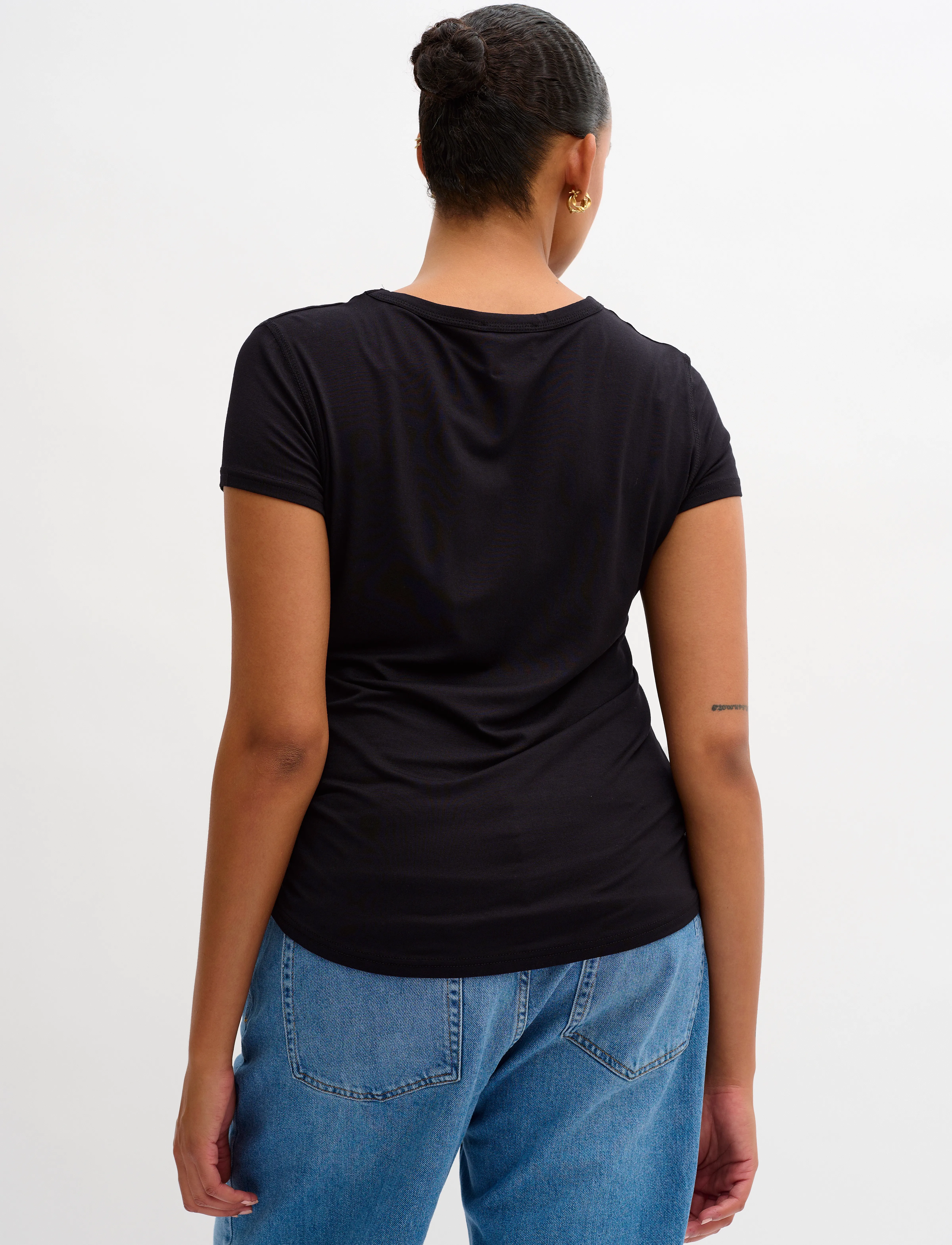 My Essential Wardrobe - 16 THE MODAL TEE - die niedrigsten preise - black - 5
