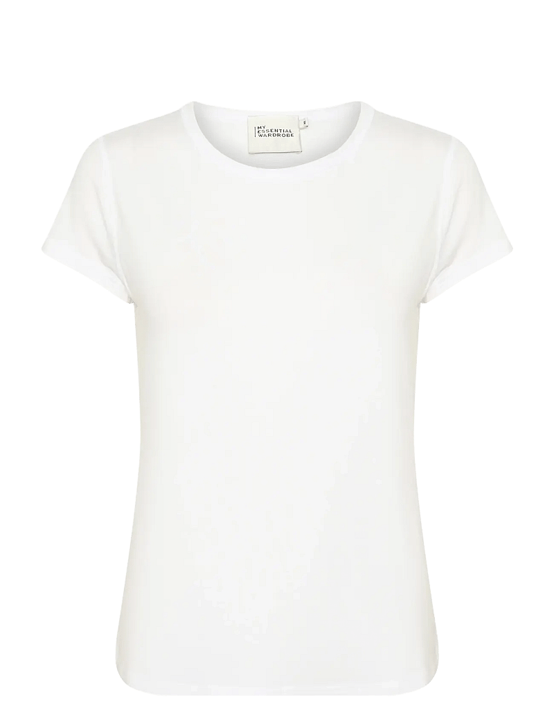 My Essential Wardrobe - 16 THE MODAL TEE - t-shirts - bright white - 1