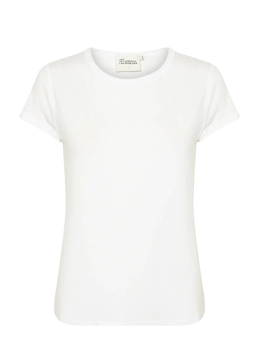 My Essential Wardrobe - 16 THE MODAL TEE - t-shirts - bright white - 1