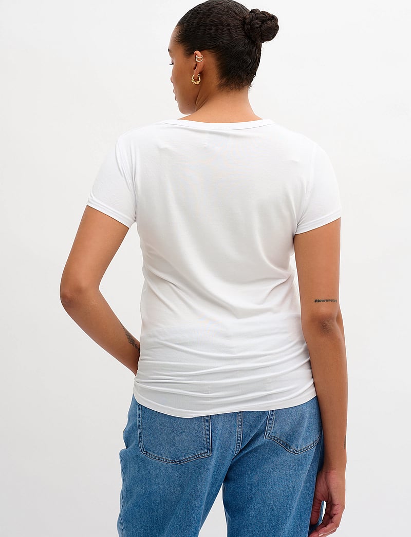 My Essential Wardrobe - 16 THE MODAL TEE - t-shirts - bright white - 4