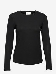 My Essential Wardrobe - 18 THE MODAL BLOUSE - t-shirts & topper - black - 0