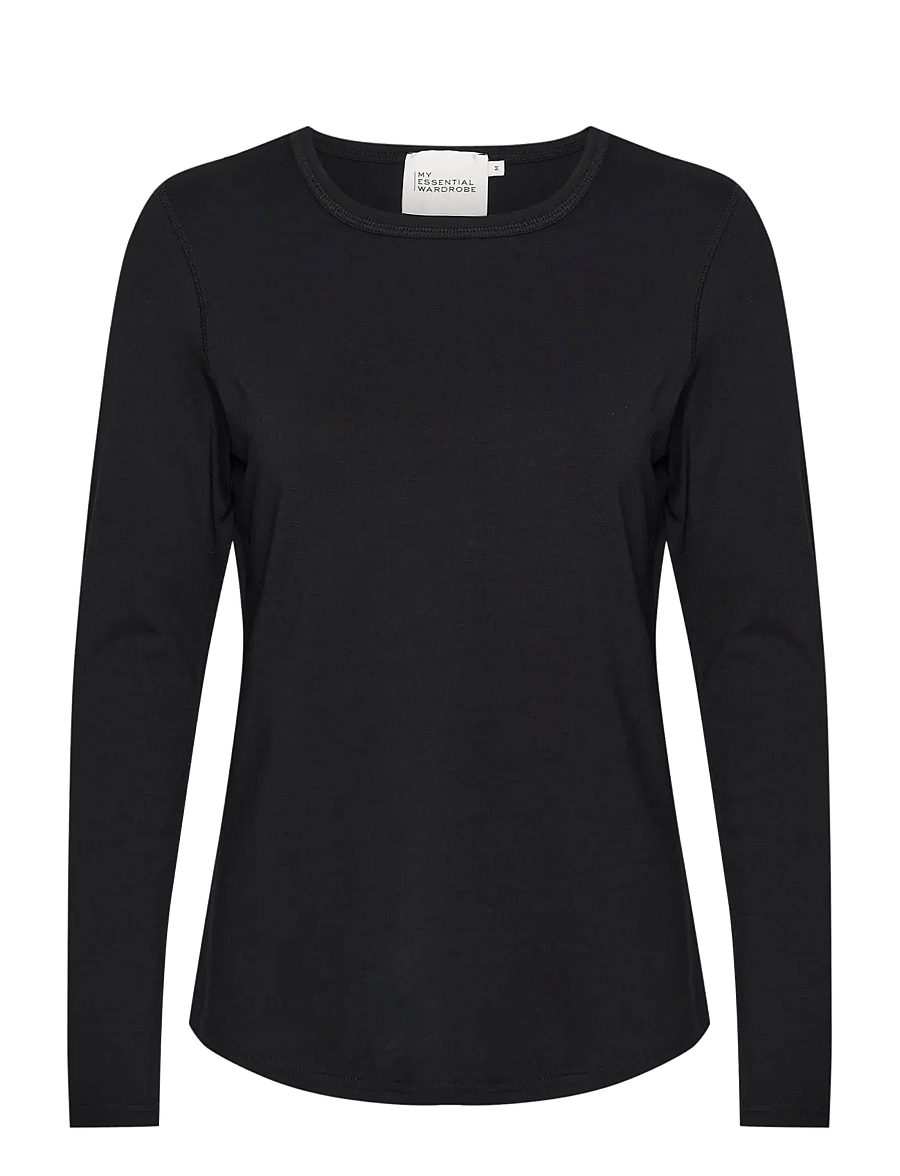 My Essential Wardrobe - 18 THE MODAL BLOUSE - langärmlige tops - black - 1