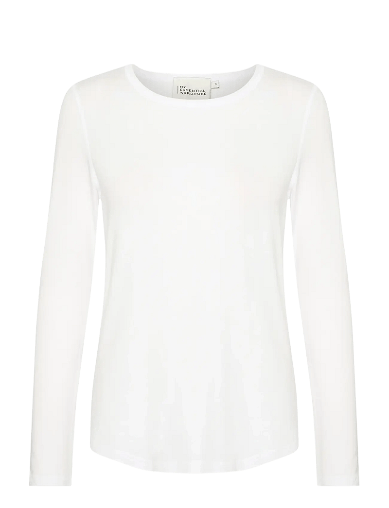 My Essential Wardrobe - 18 THE MODAL BLOUSE - långärmade toppar - bright white - 1